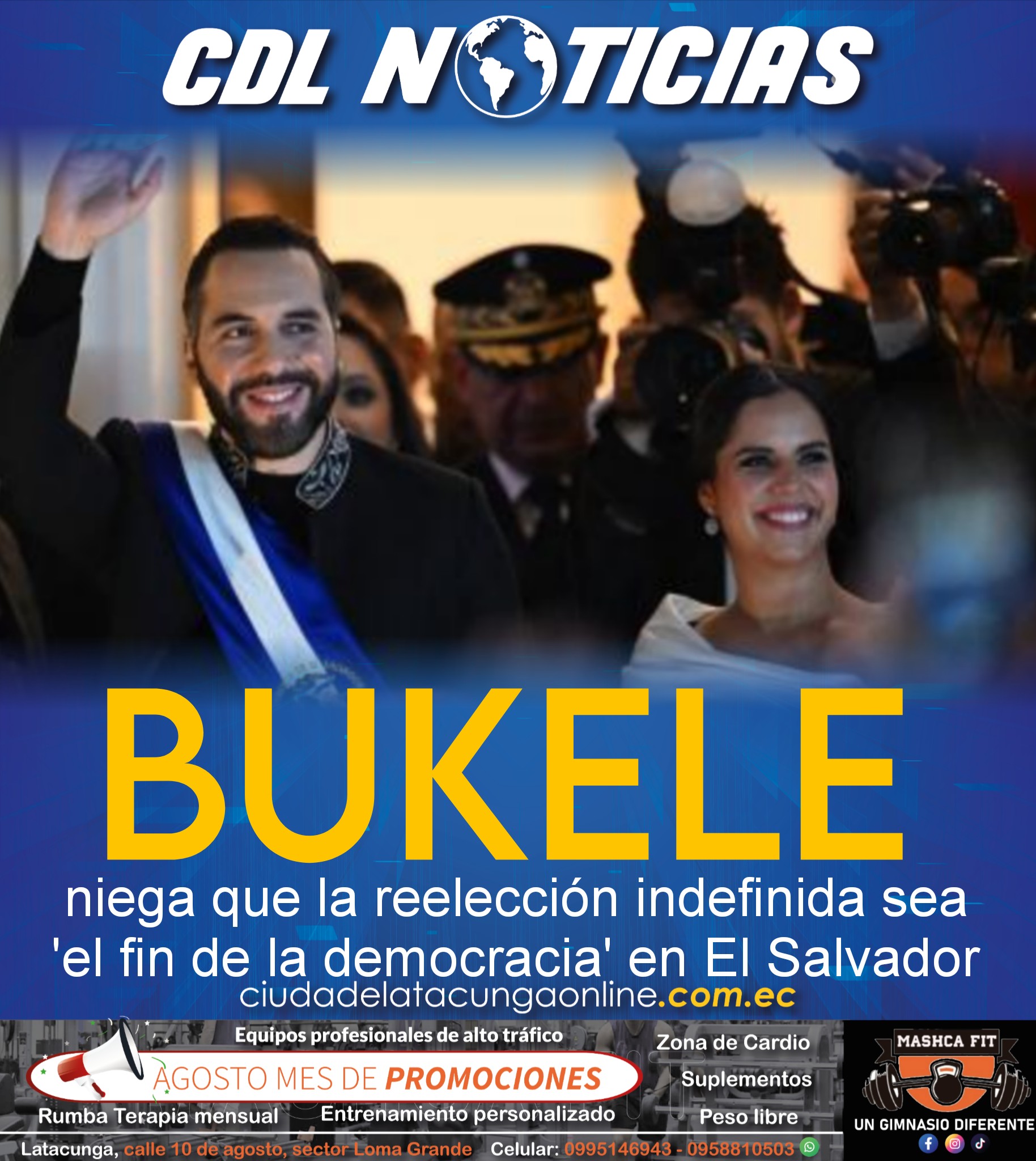 Bukele niega que la reelección indefinida sea ‘el fin de la democracia’ en El Salvador