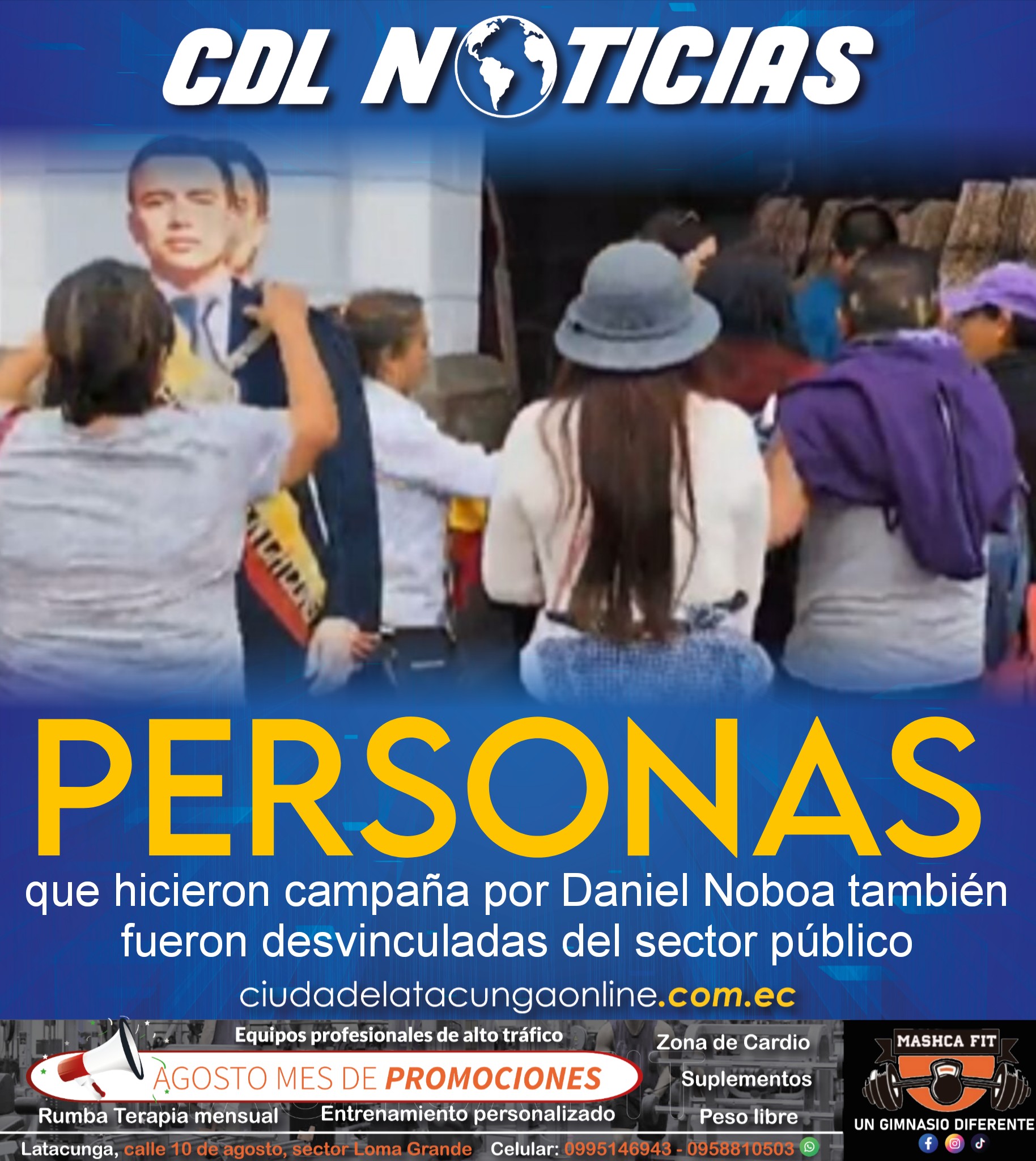 Personas que hicieron campaña por Daniel Noboa también fueron desvinculadas del sector público