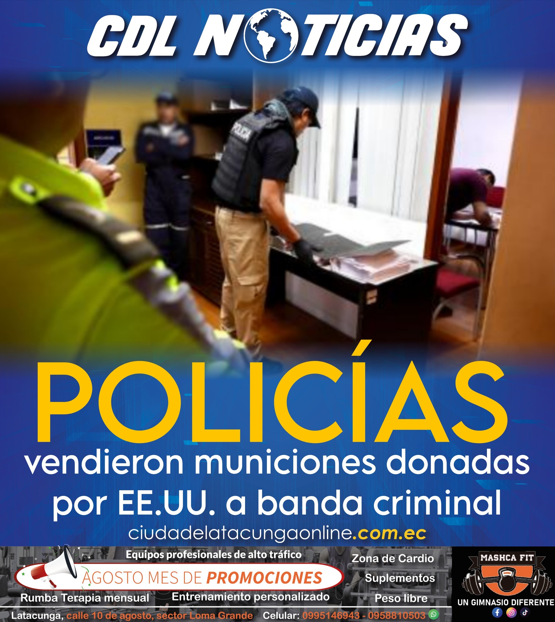 Policías vendieron municiones donadas por EE.UU. a banda criminal