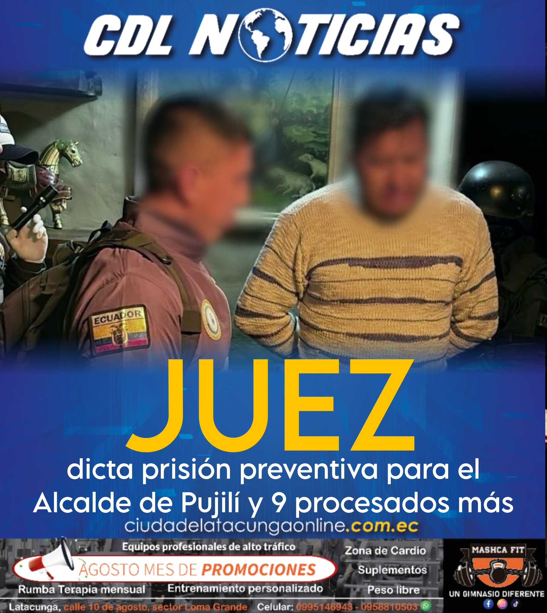Alcalde de Pujilí y otras 16 personas son procesadas por presunto peculado