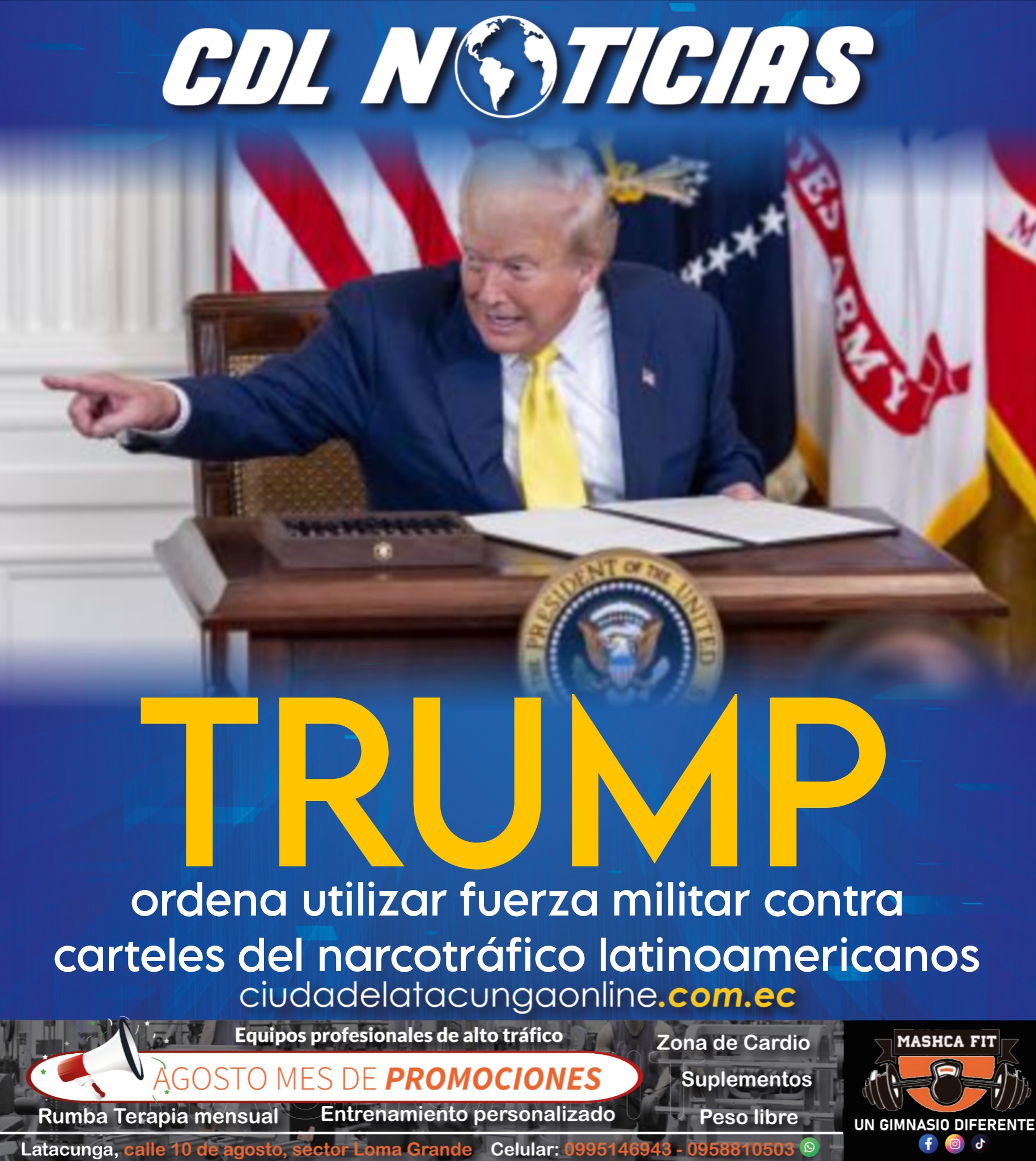 Donald Trump ordena utilizar fuerza militar contra carteles del narcotráfico latinoamericanos