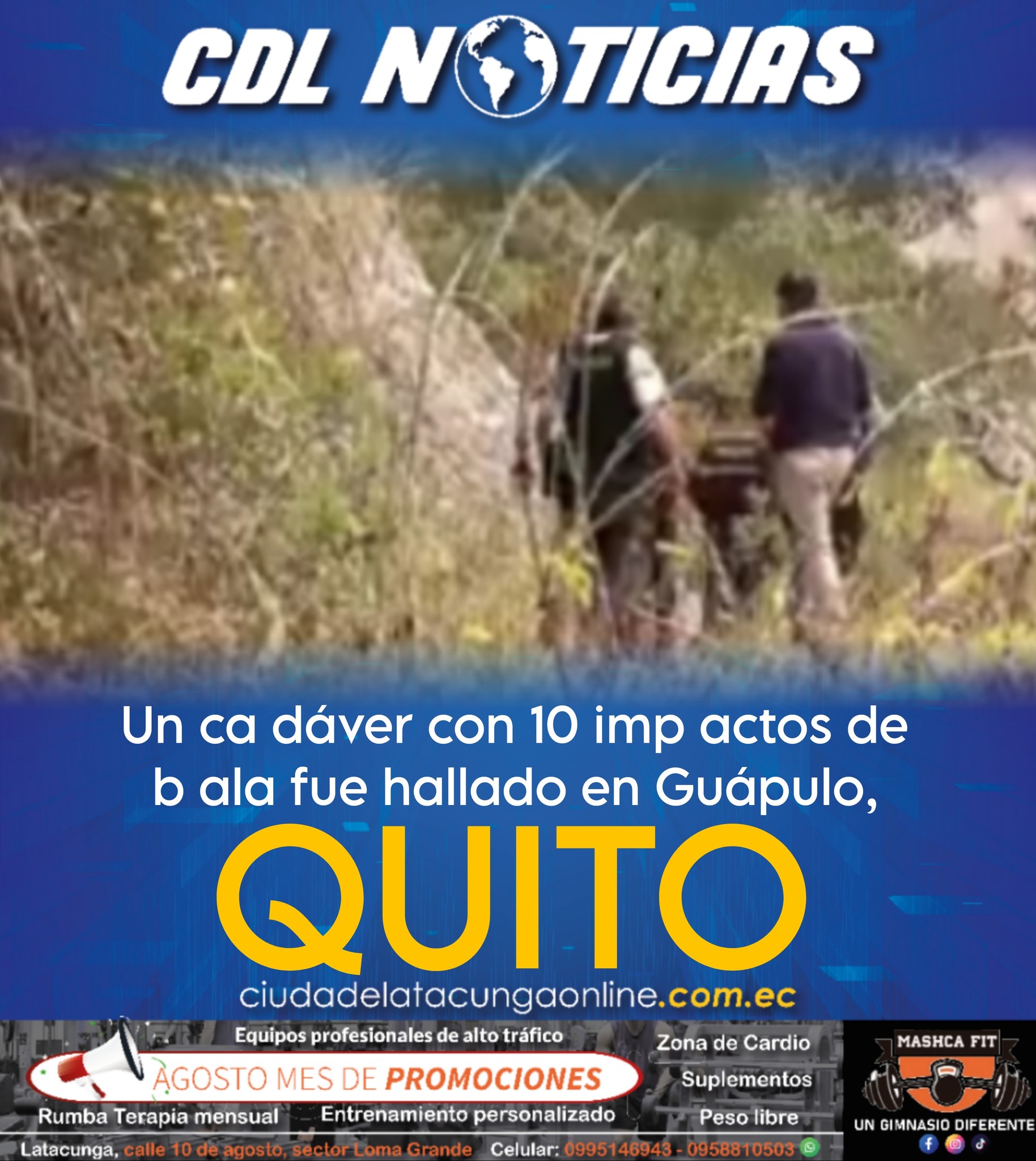 Un ca dáver con 10 imp actos de b ala fue hallado en Guápulo, Quito