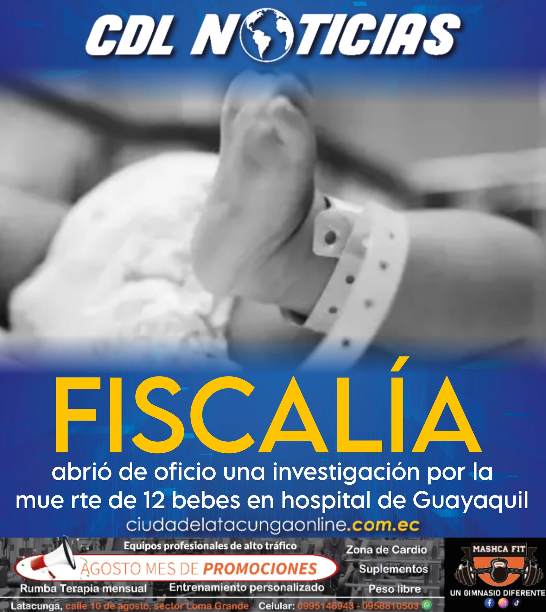 Fiscalía abrió de oficio una investigación por la muerte de 12 bebes en hospital de Guayaquil