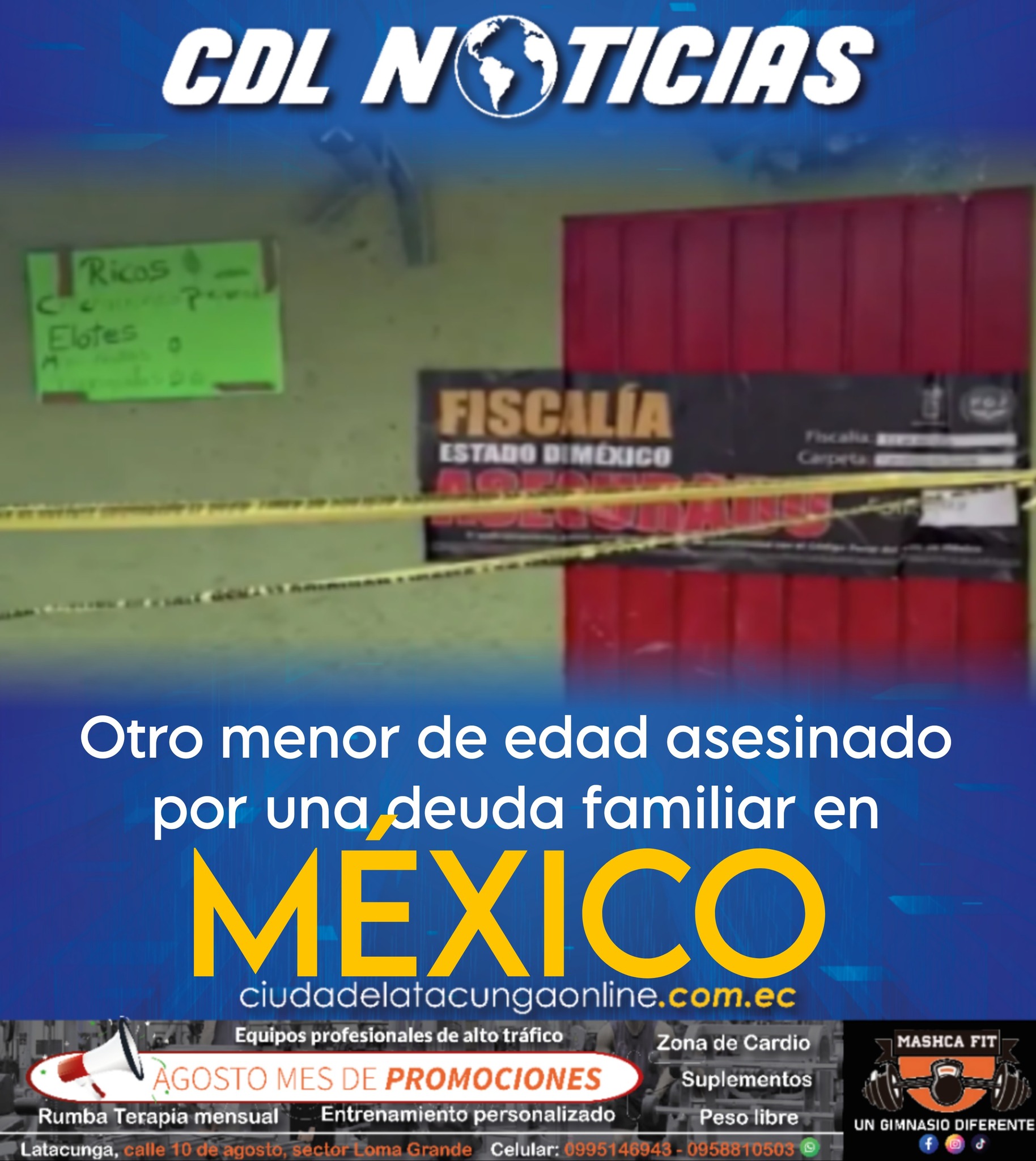 Otro menor de edad asesinado por una deuda familiar en México