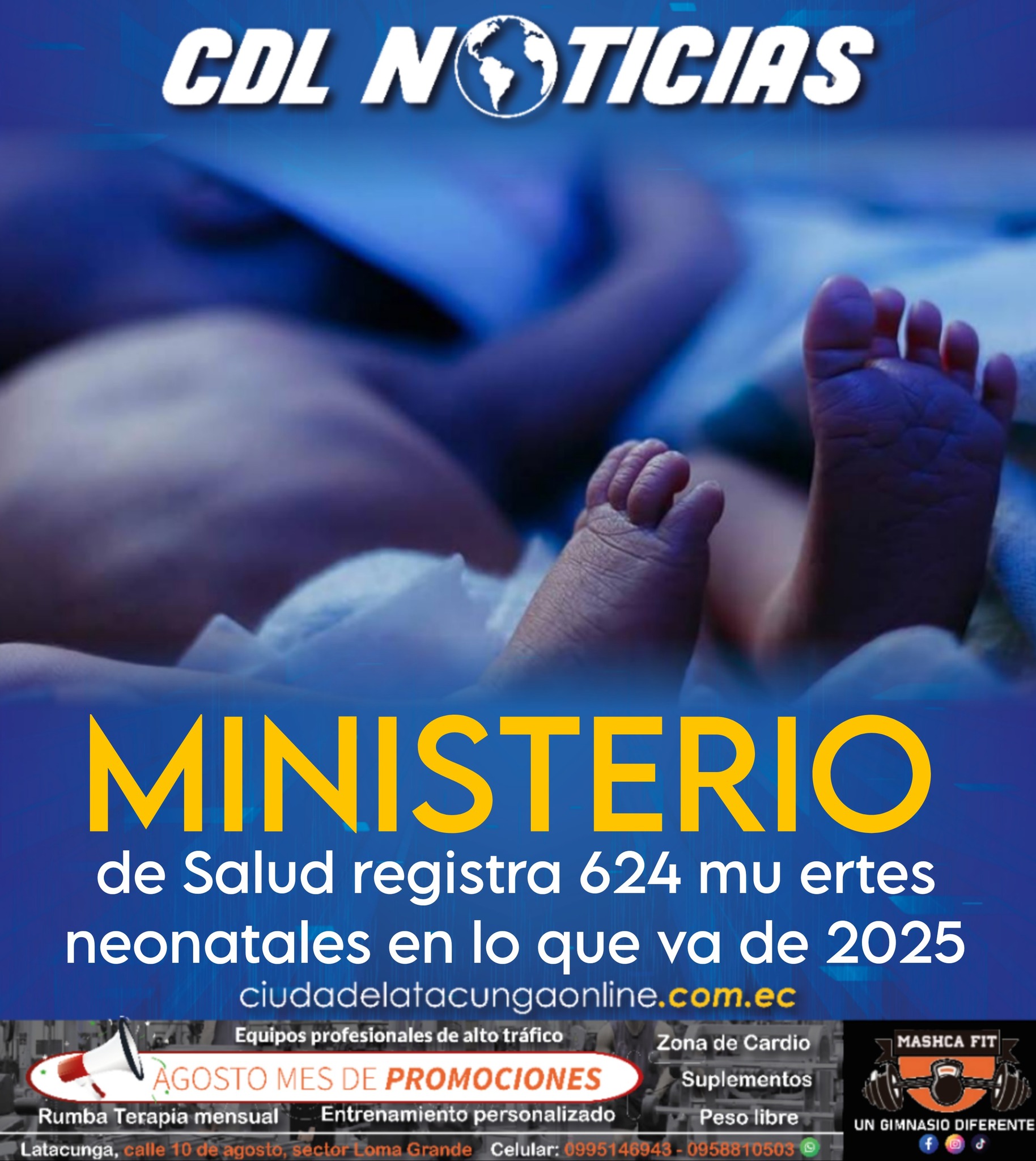 El Ministerio de Salud registra 624 mu ertes neonatales en lo que va de 2025