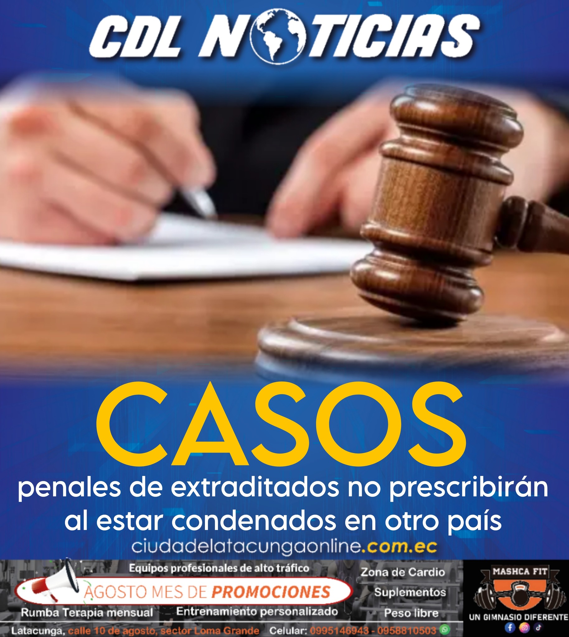 Proyecto de Ley: Casos penales de extraditados no prescribirán al estar condenados en otro país