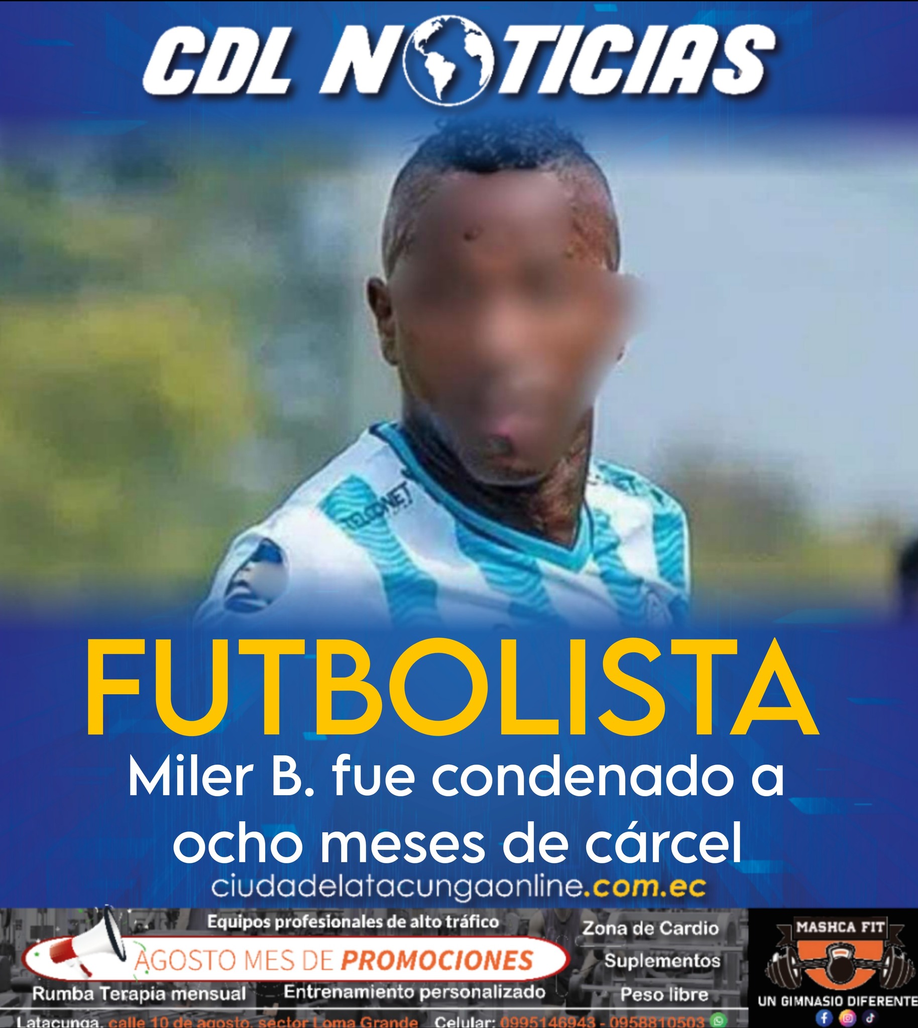 El futbolista Miler B. fue condenado a ocho meses de cárcel