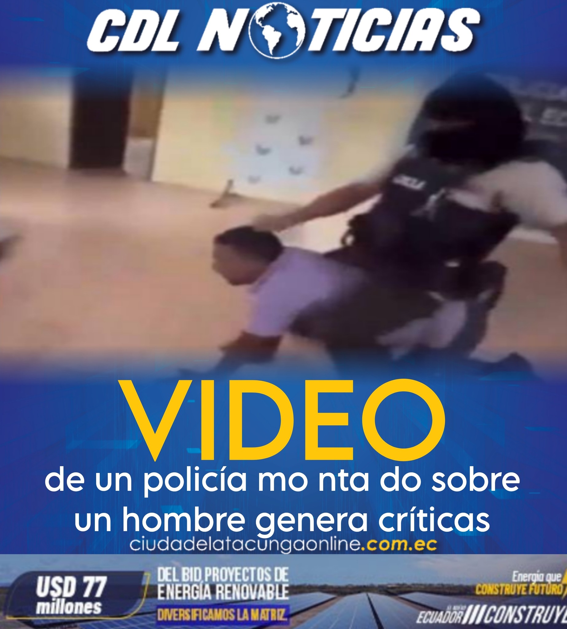 El video de un policía mo ntado sobre un hombre genera críticas