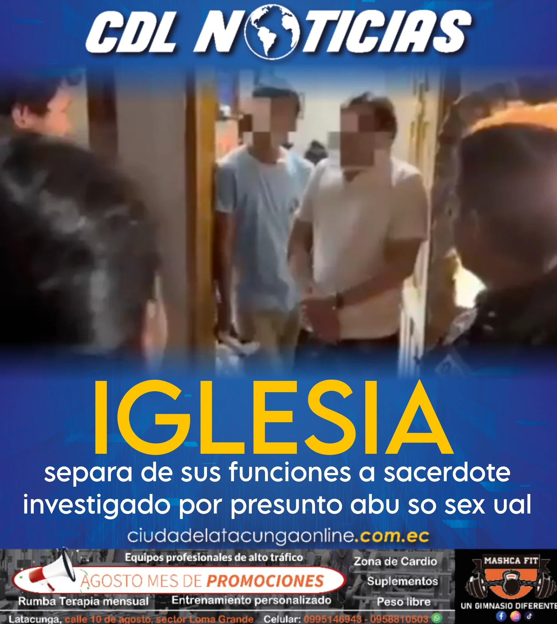 Iglesia separa de sus funciones a sacerdote investigado por presunto abu so sex ual