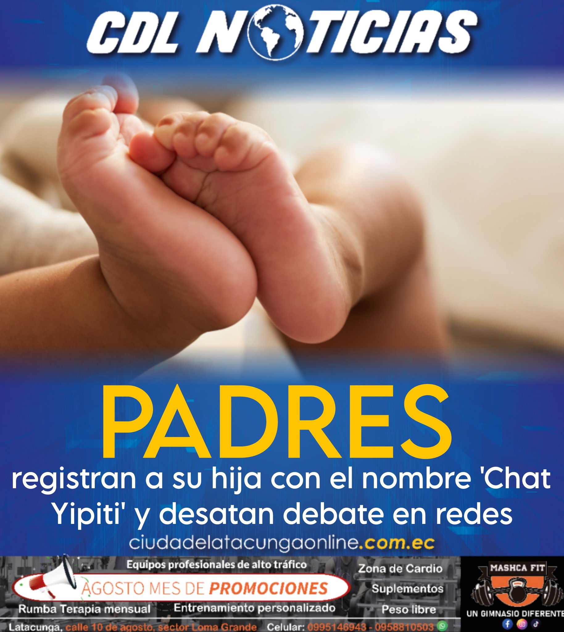 Padres registran a su hija con el nombre ‘Chat Yipiti’ y desatan debate en redes