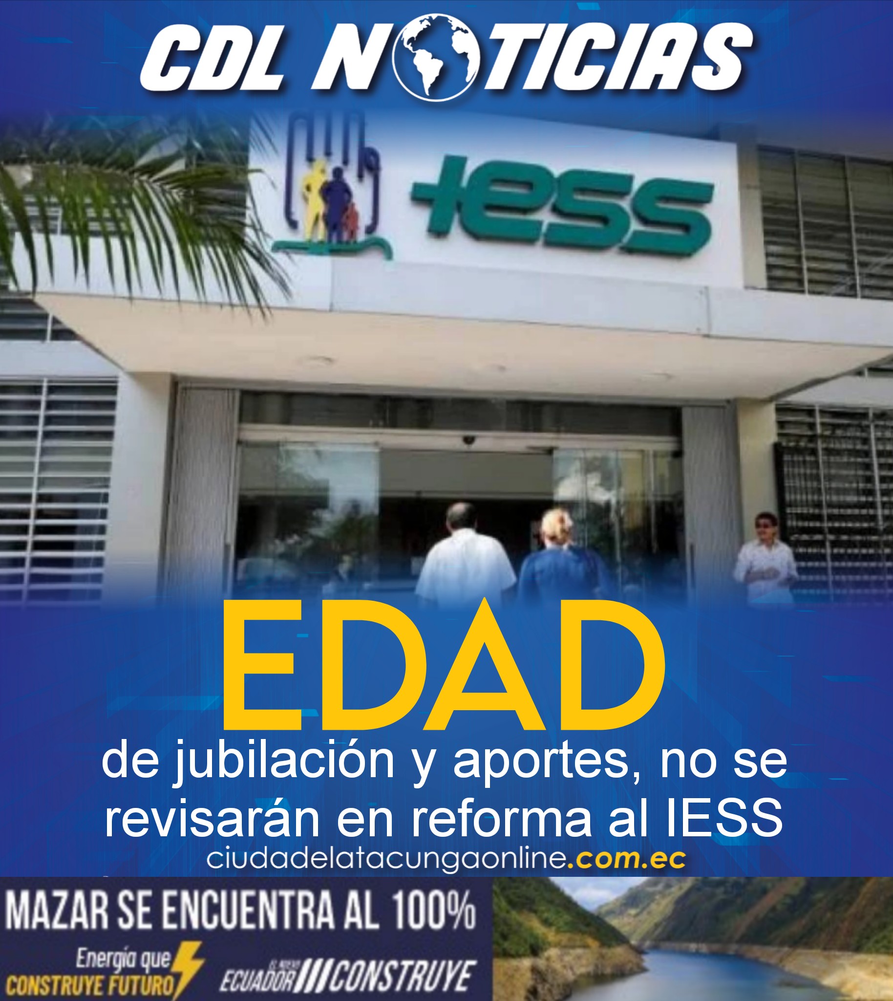 La edad de jubilación y aportes, no se revisarán en reforma al IESS