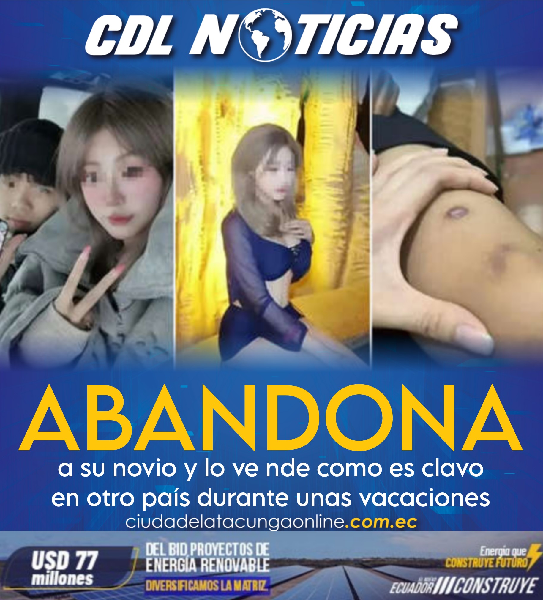 Abandona a su novio y lo vende como es clavo en otro país durante unas vacaciones