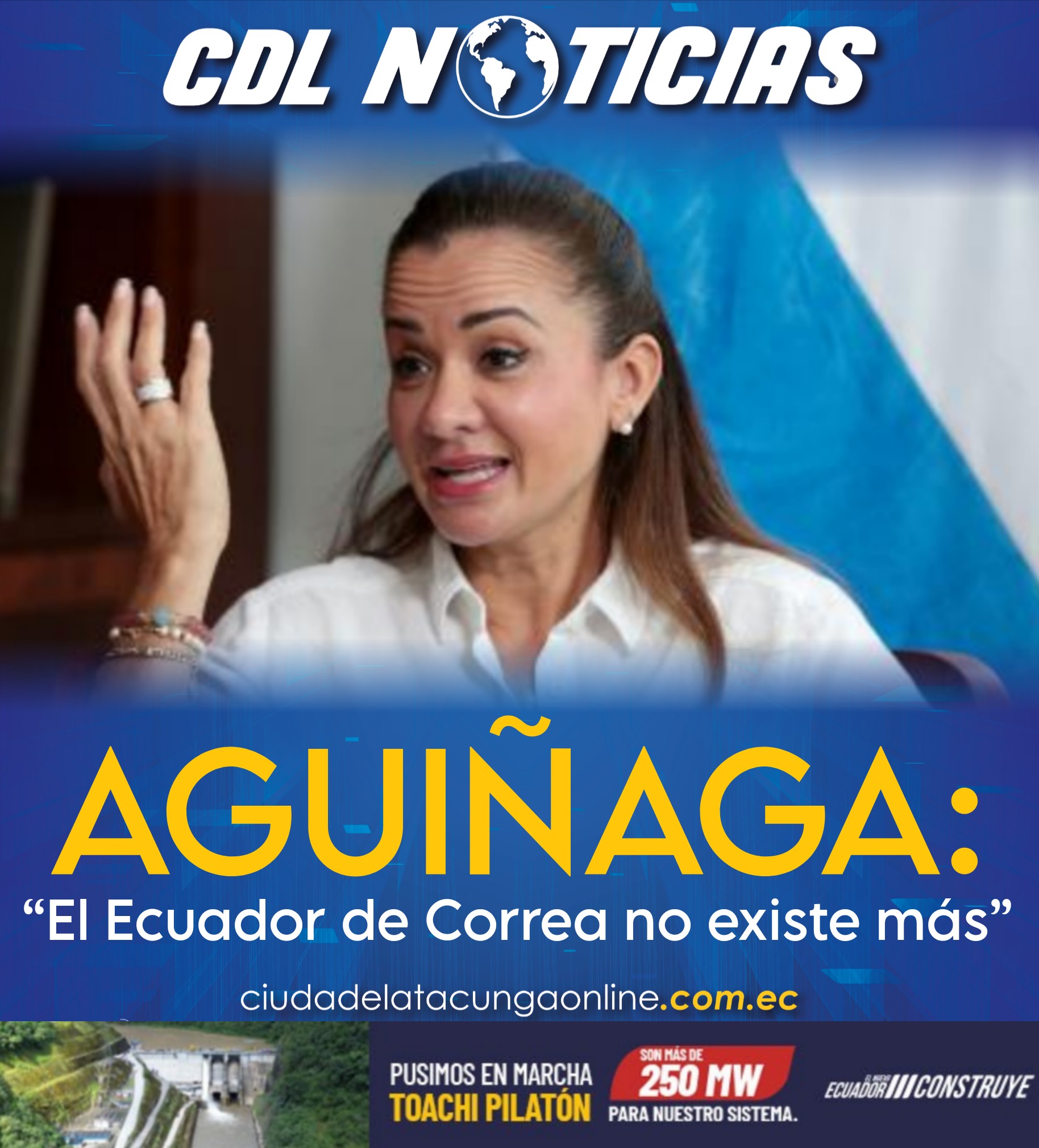 Marcela Aguiñaga: “El Ecuador de Correa no existe más”