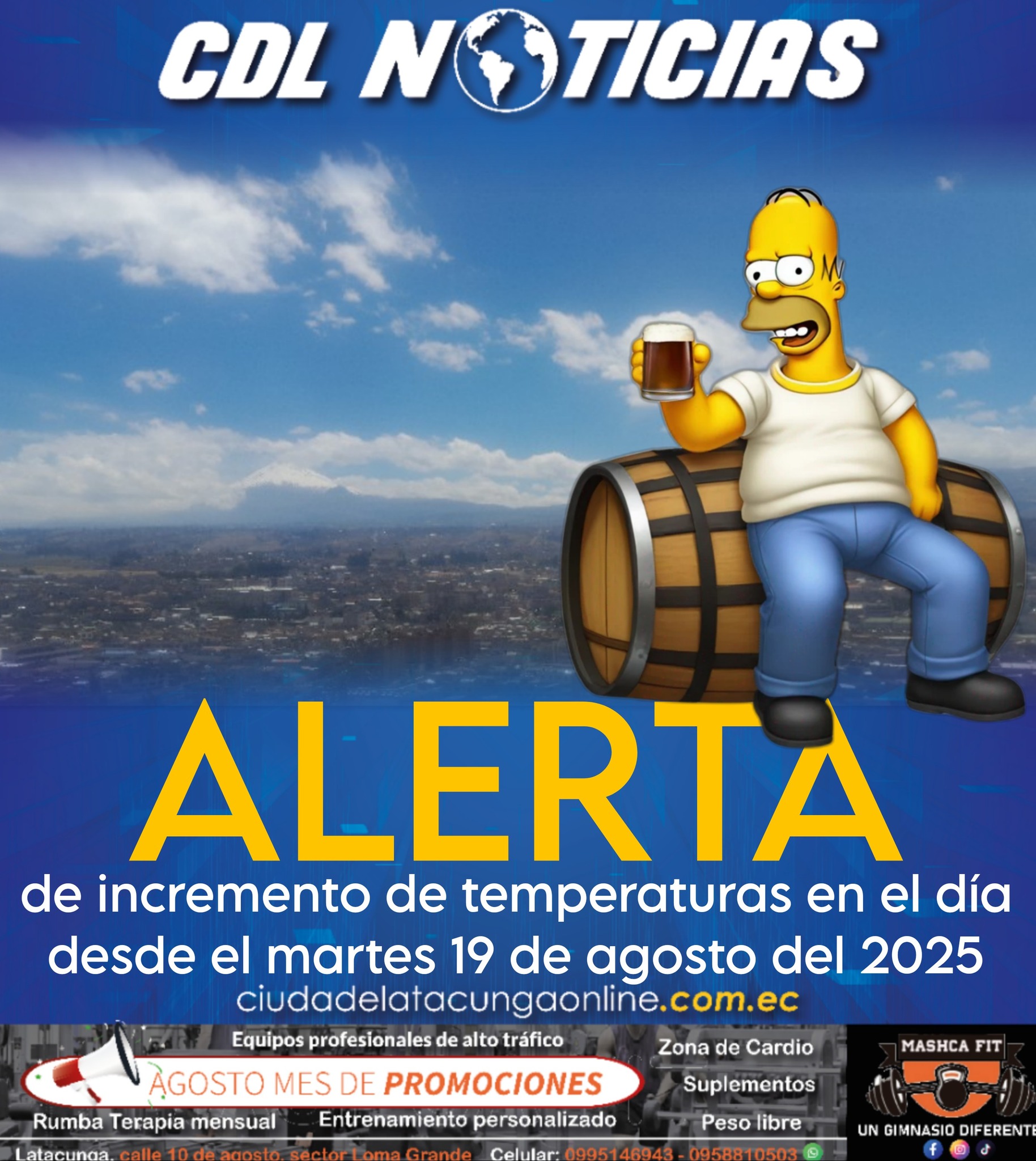 Inamhi alerta de incremento de temperaturas en el día desde el martes 19 de agosto del 2025