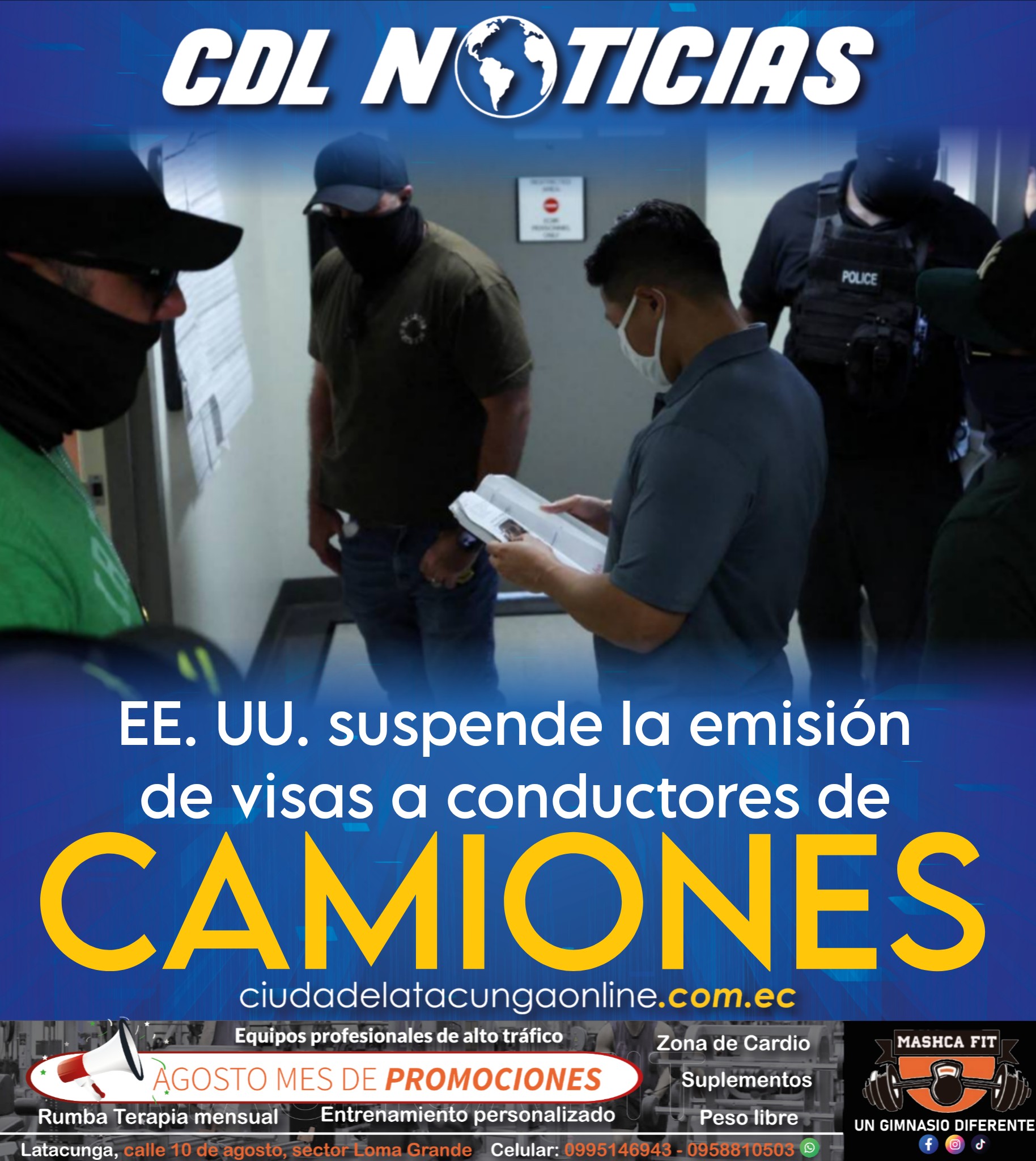 EE. UU. suspende la emisión de visas a conductores de camiones