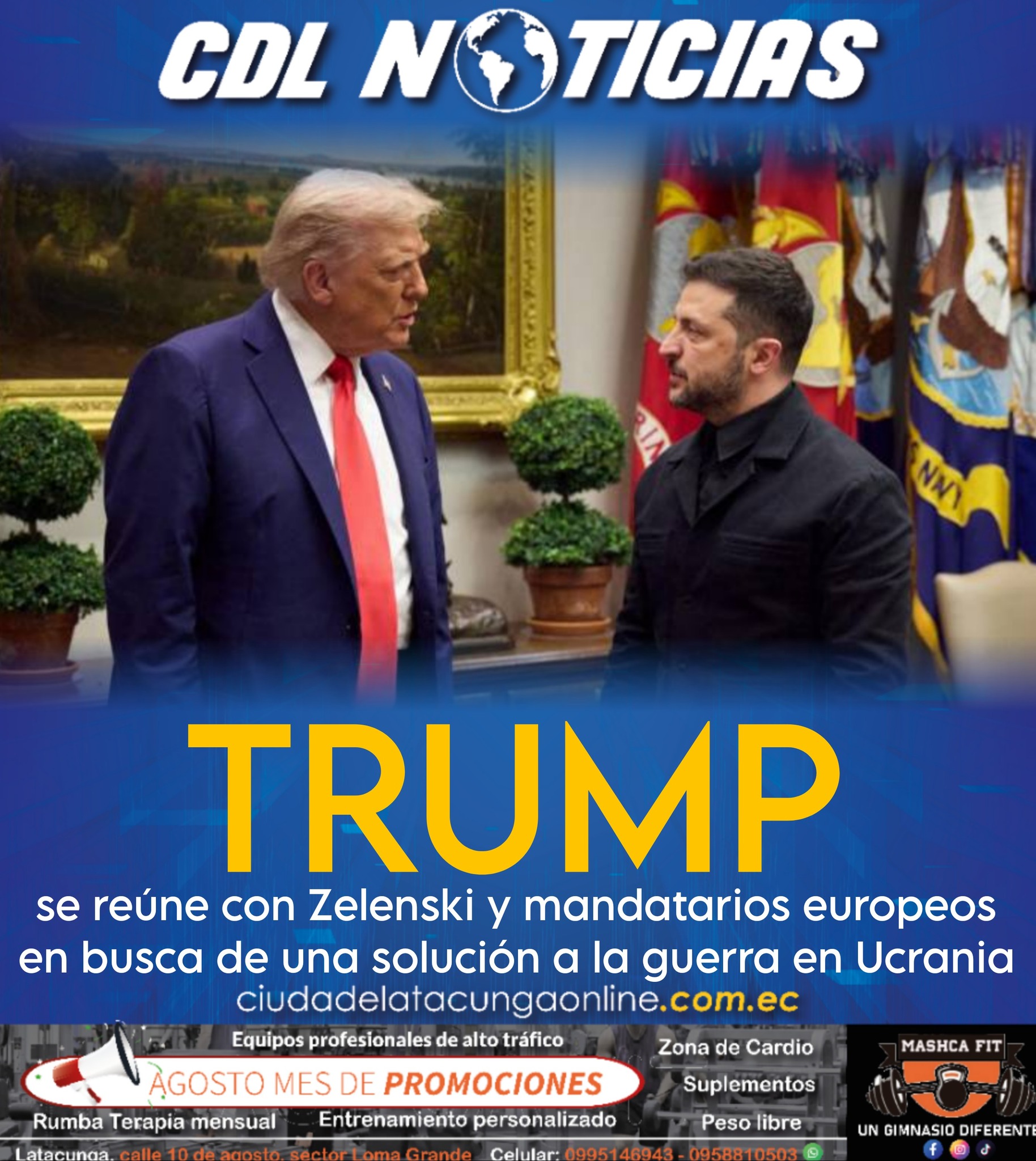 Trump se reúne con Zelenski y mandatarios europeos en busca de una solución a la guerra en Ucrania