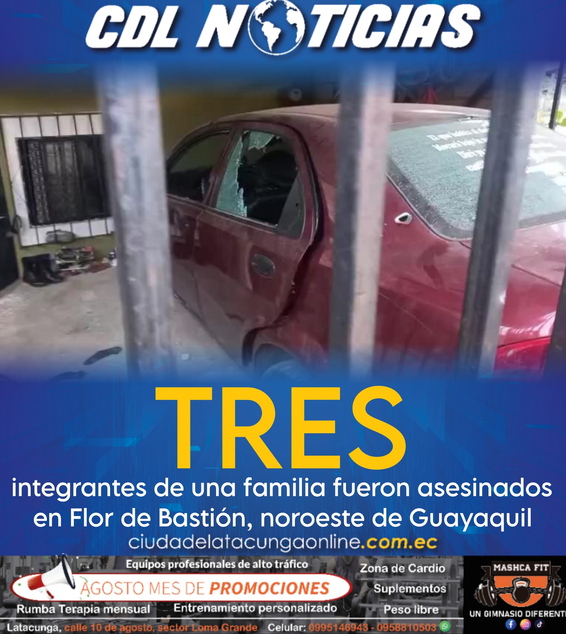 Tres integrantes de una familia fueron asesinados en Flor de Bastión, noroeste de Guayaquil