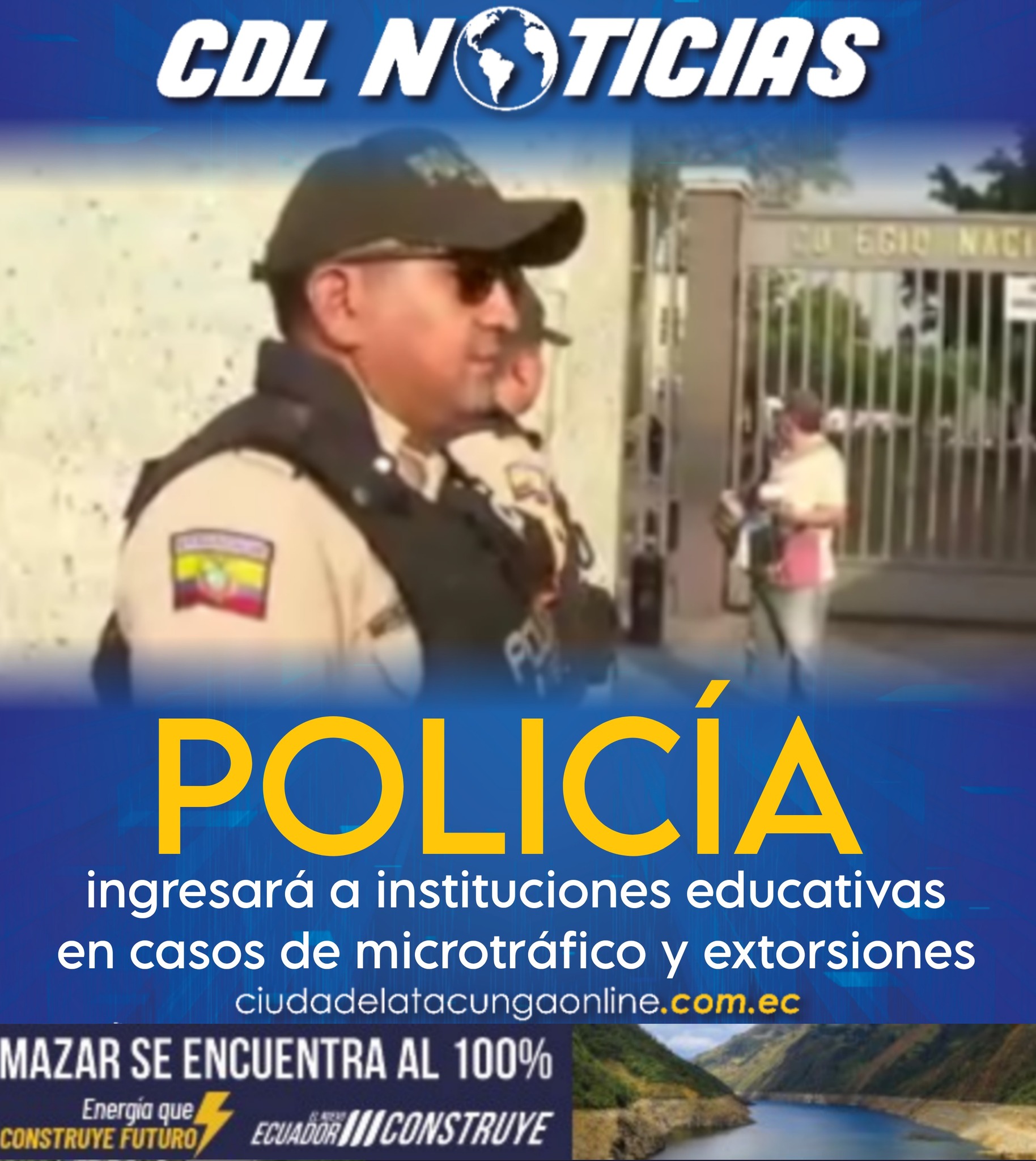 Regreso a clases: la Policía ingresará a instituciones educativas en casos de microtráfico y extorsiones