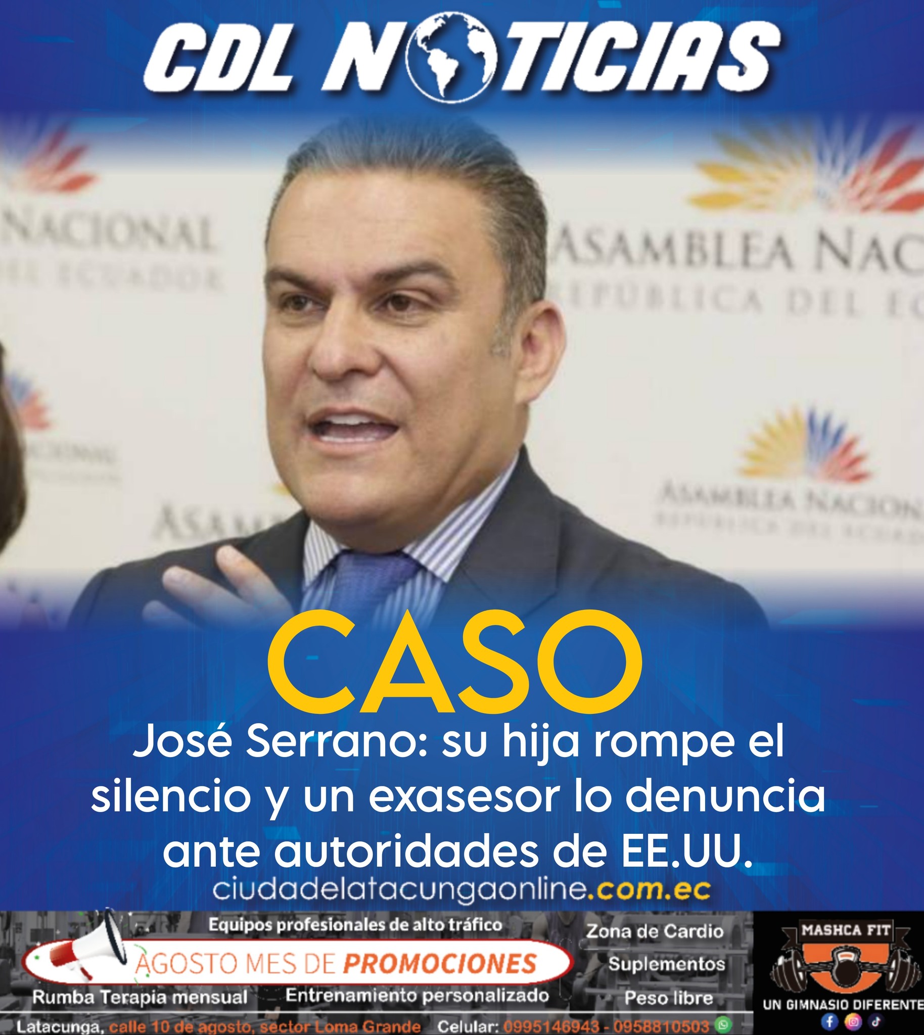 Caso José Serrano: su hija rompe el silencio y un exasesor lo denuncia ante autoridades de EE.UU.