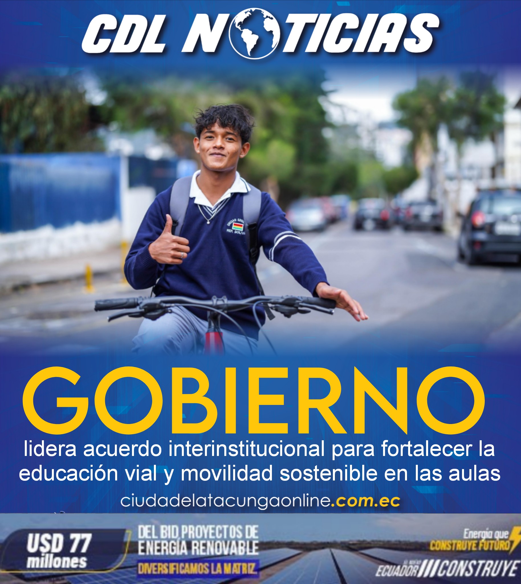 Gobierno lidera acuerdo interinstitucional para fortalecer la educación vial y movilidad sostenible en las aulas