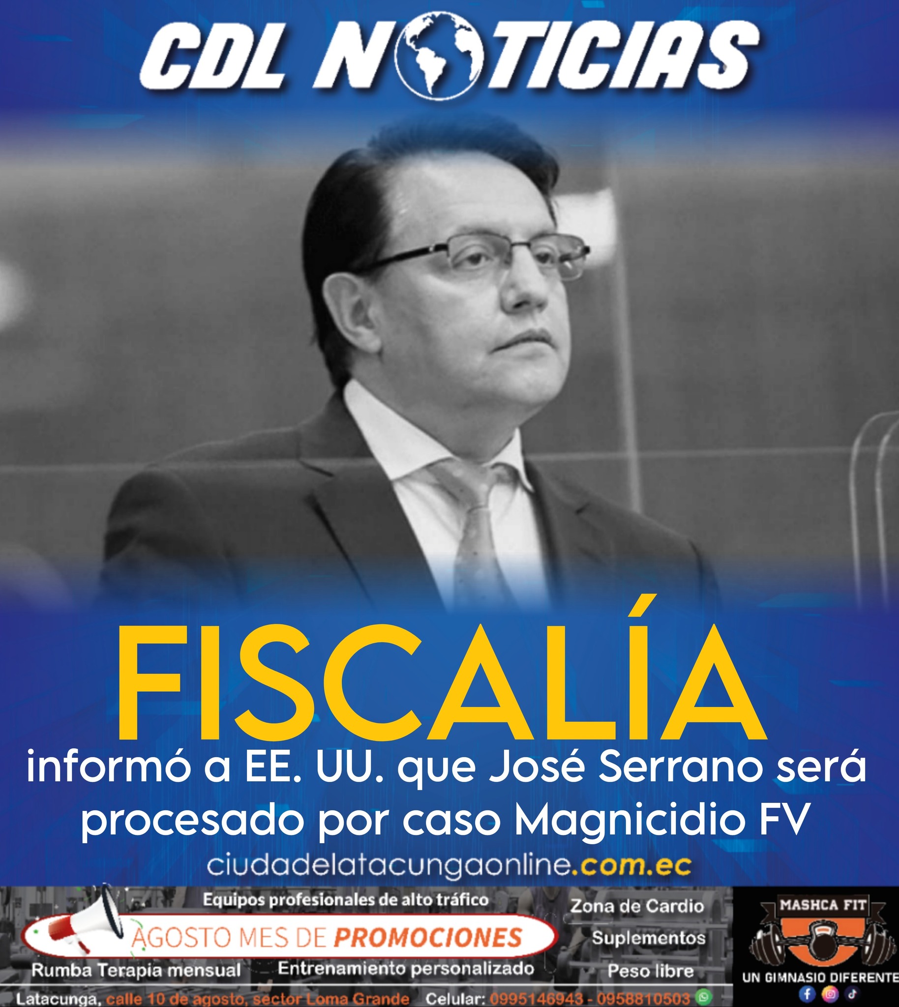 La Fiscalía informó a EE. UU. que José Serrano será procesado por caso Magnicidio FV