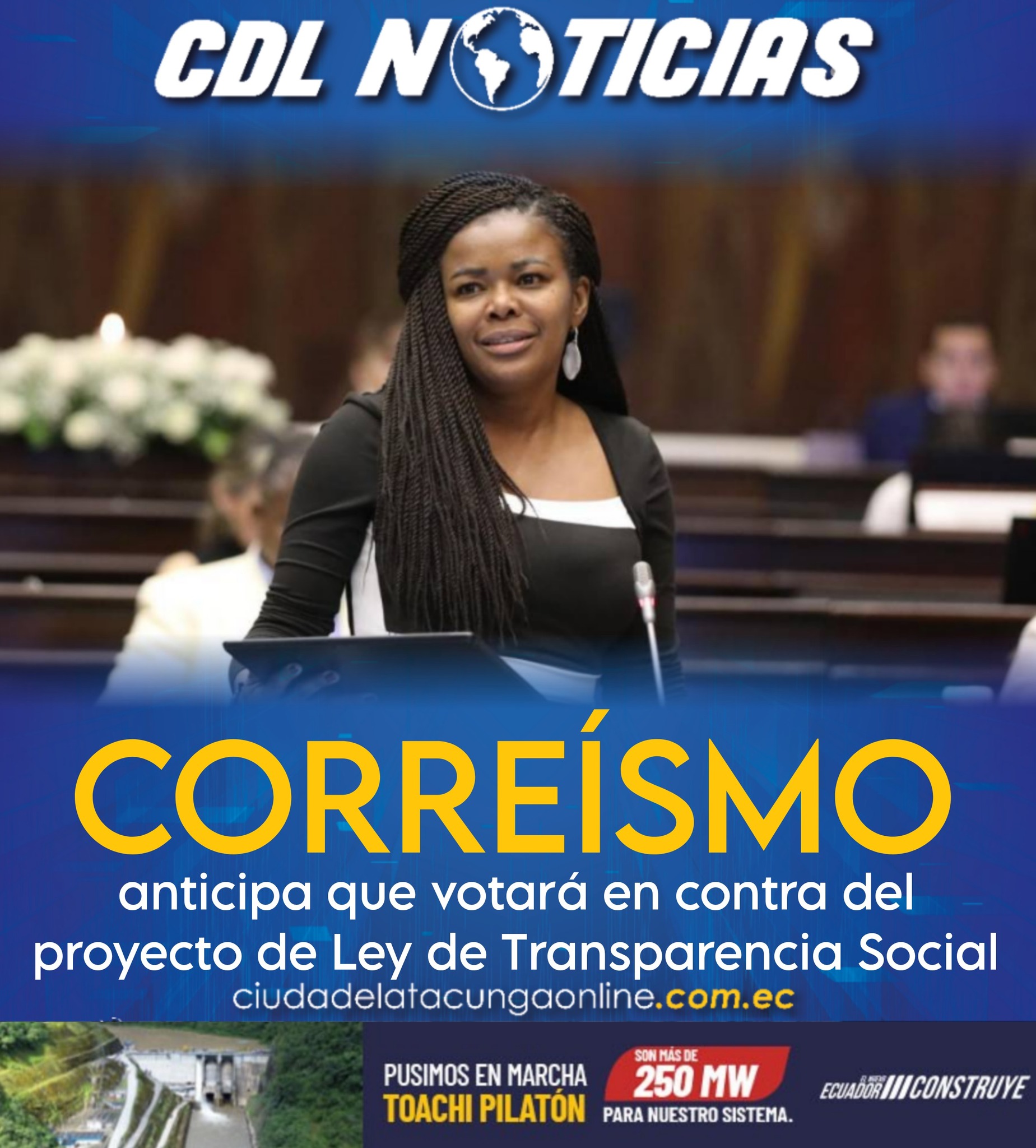 El correísmo anticipa que votará en contra del proyecto de Ley de Transparencia Social