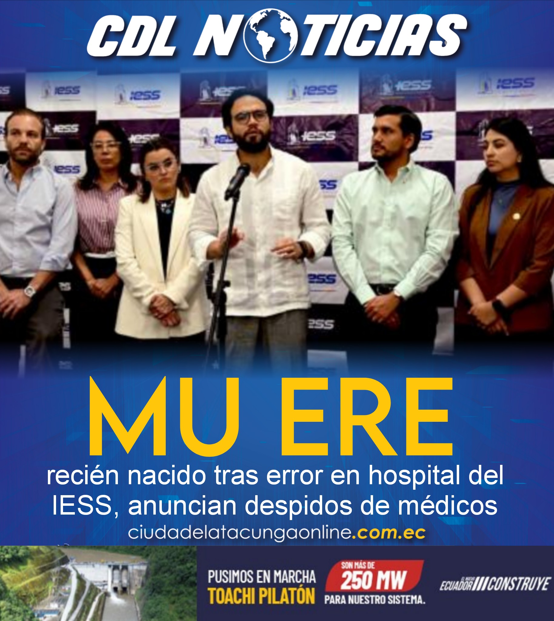 Muere recién nacido tras error en hospital del IESS, anuncian despidos de médicos