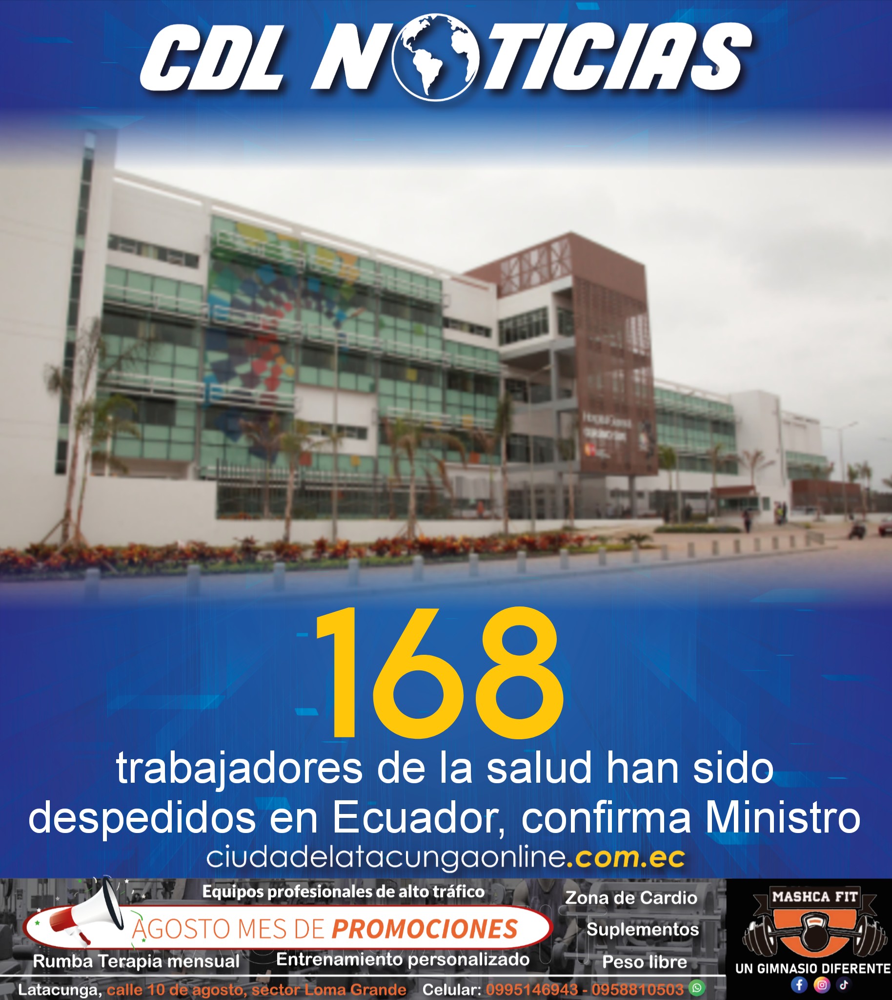 168 trabajadores de la salud han sido despedidos en Ecuador, confirma Ministro