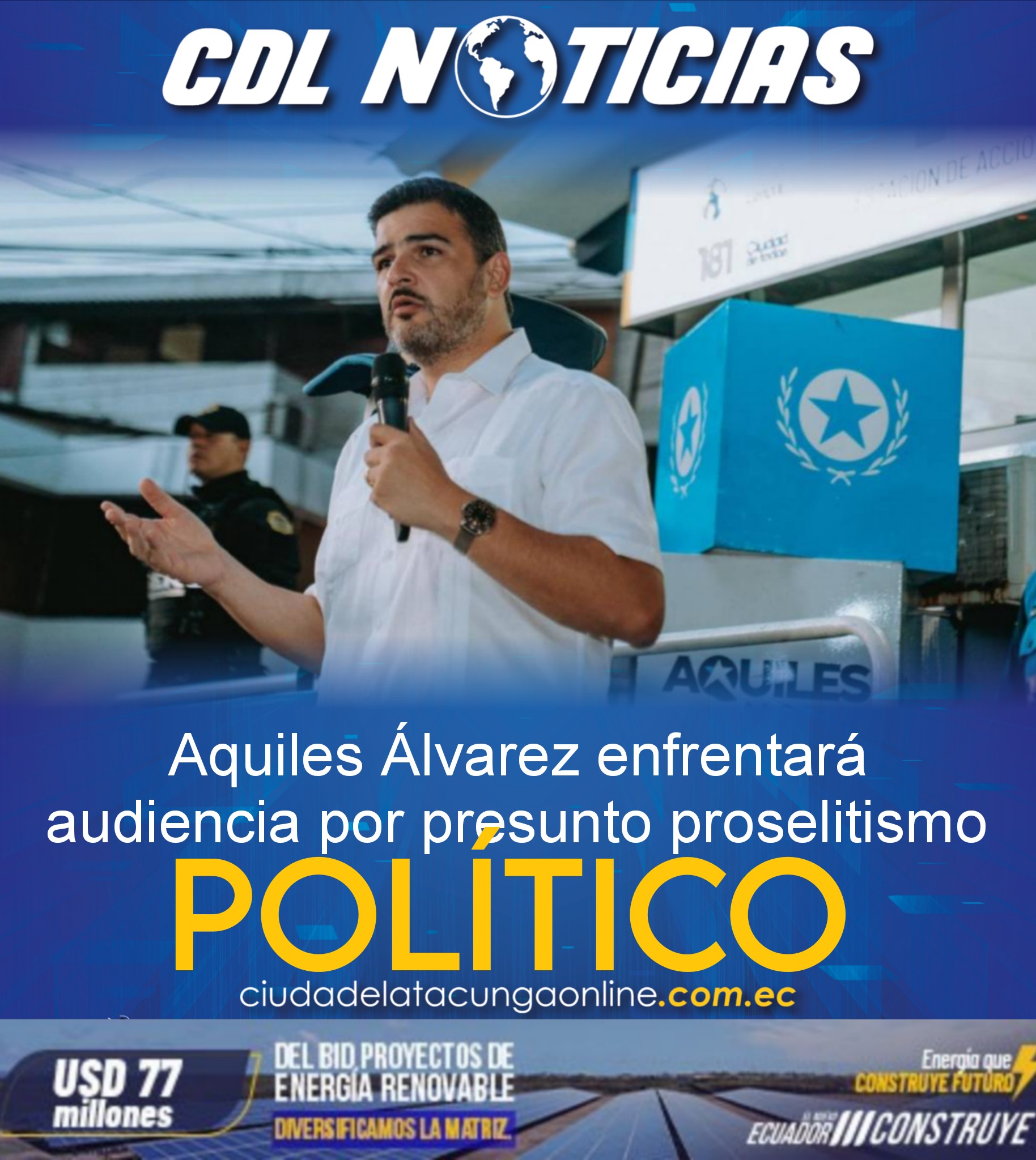 Aquiles Álvarez enfrentará audiencia por presunto proselitismo político