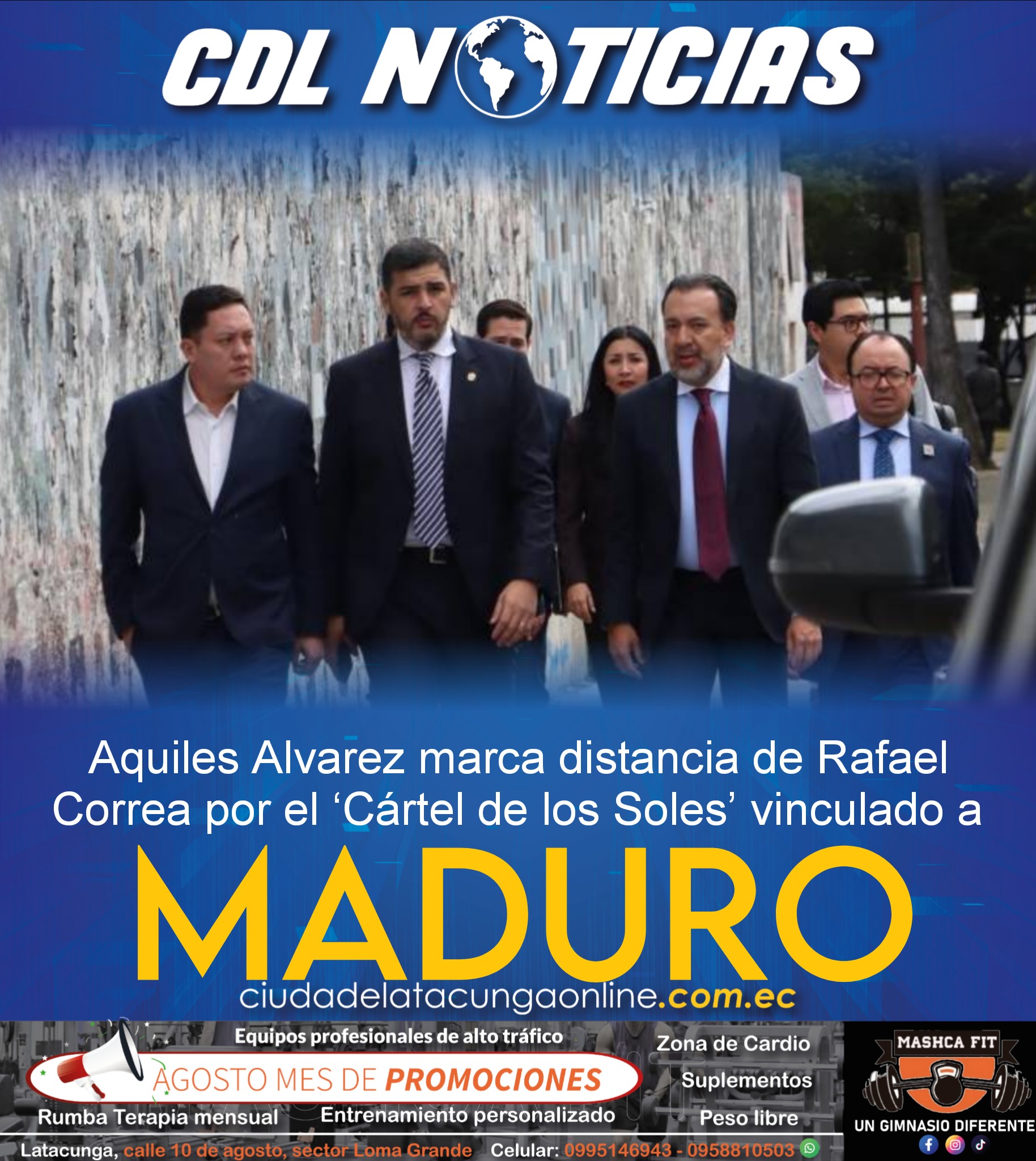 Aquiles Alvarez marca distancia de Rafael Correa por el ‘Cártel de los Soles’ vinculado a Maduro