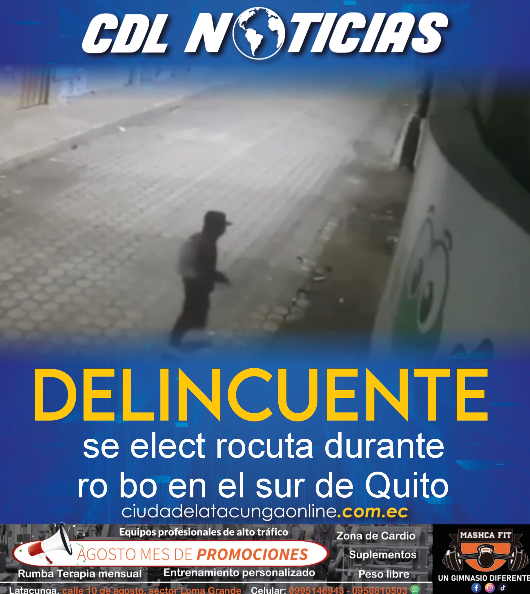 Delincuente se elect rocuta durante ro bo en el sur de Quito
