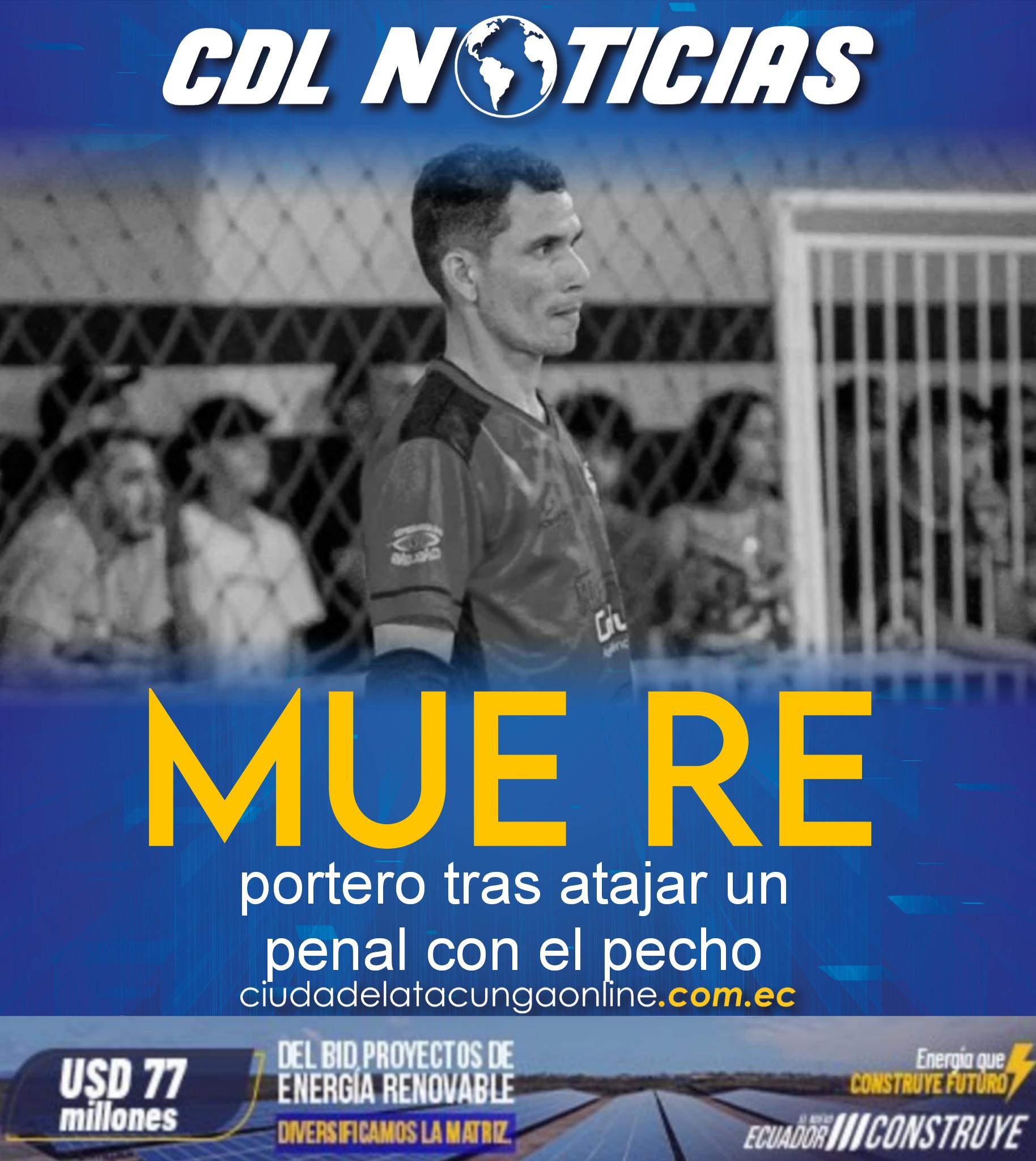 Luto en Brasil: muere portero tras atajar un penal con el pecho