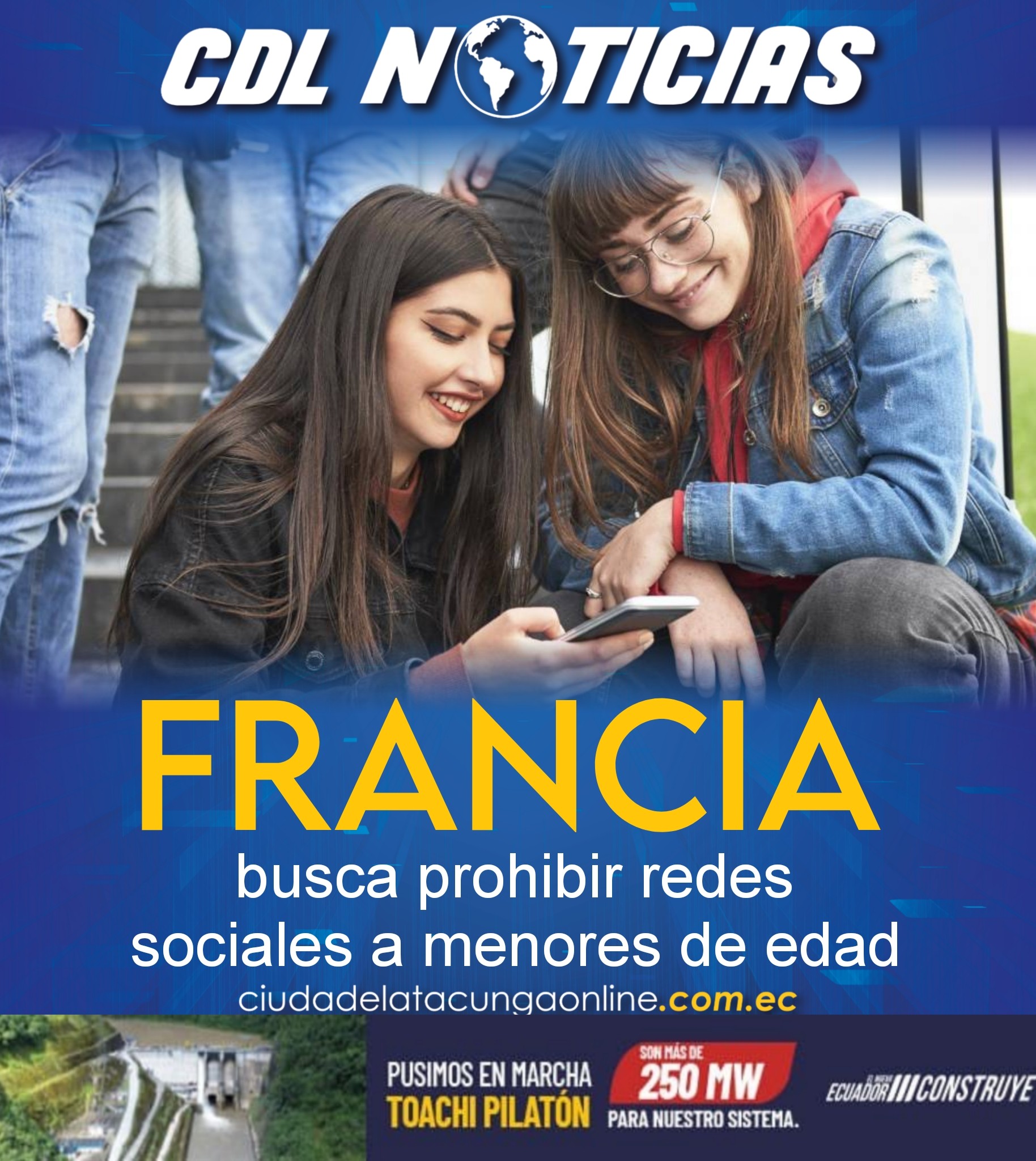 Francia busca prohibir redes sociales a menores de edad