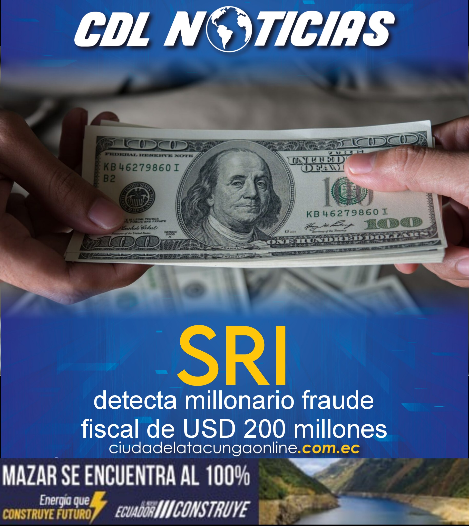 SRI detecta millonario fraude fiscal de USD 200 millones