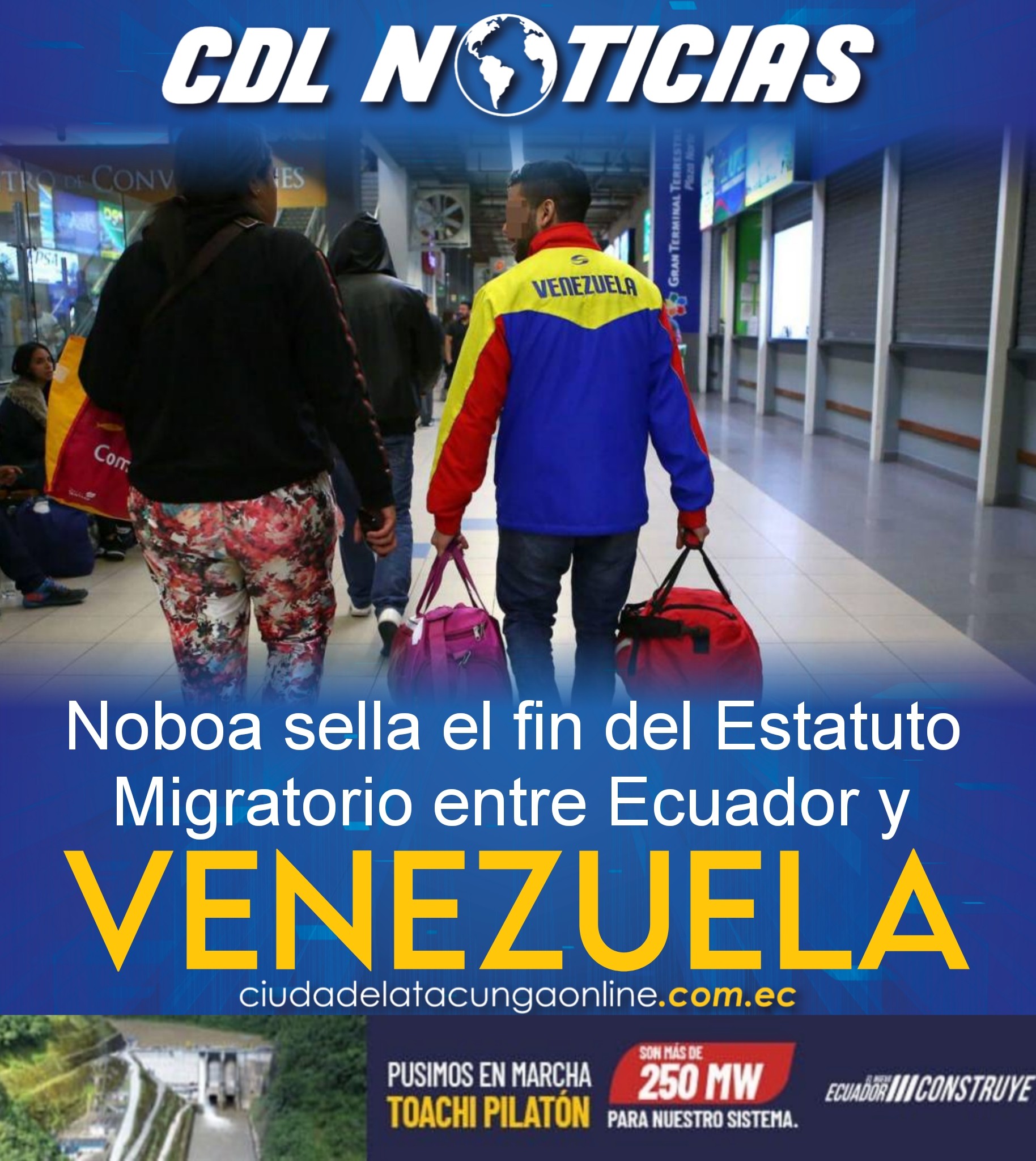Noboa sella el fin del Estatuto Migratorio entre Ecuador y Venezuela