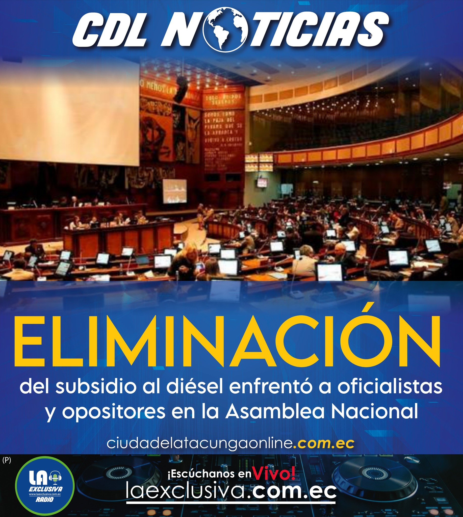 La eliminación del subsidio al diésel enfrentó a oficialistas y opositores en la Asamblea Nacional