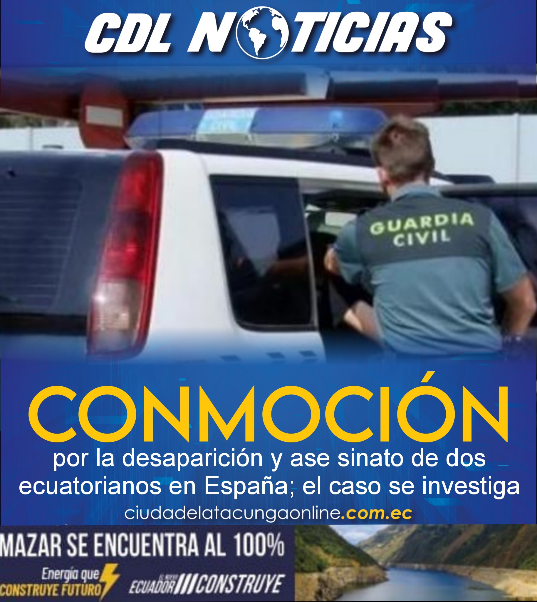 Conmoción por la desaparición y ase sinato de dos ecuatorianos en España; el caso se investiga