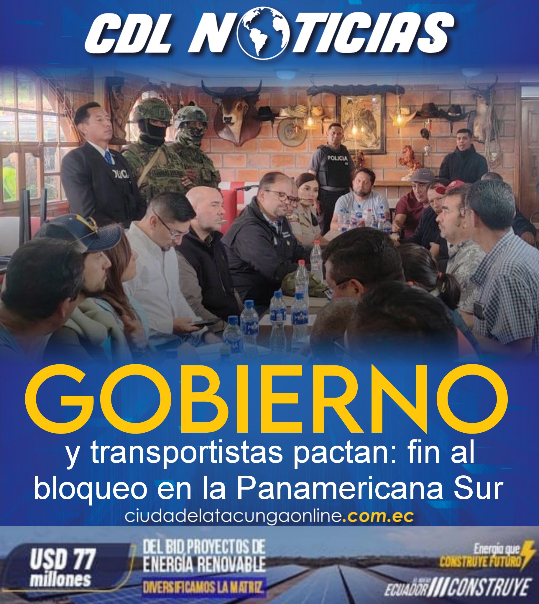 Gobierno y transportistas pactan: fin al bloqueo en la Panamericana Sur