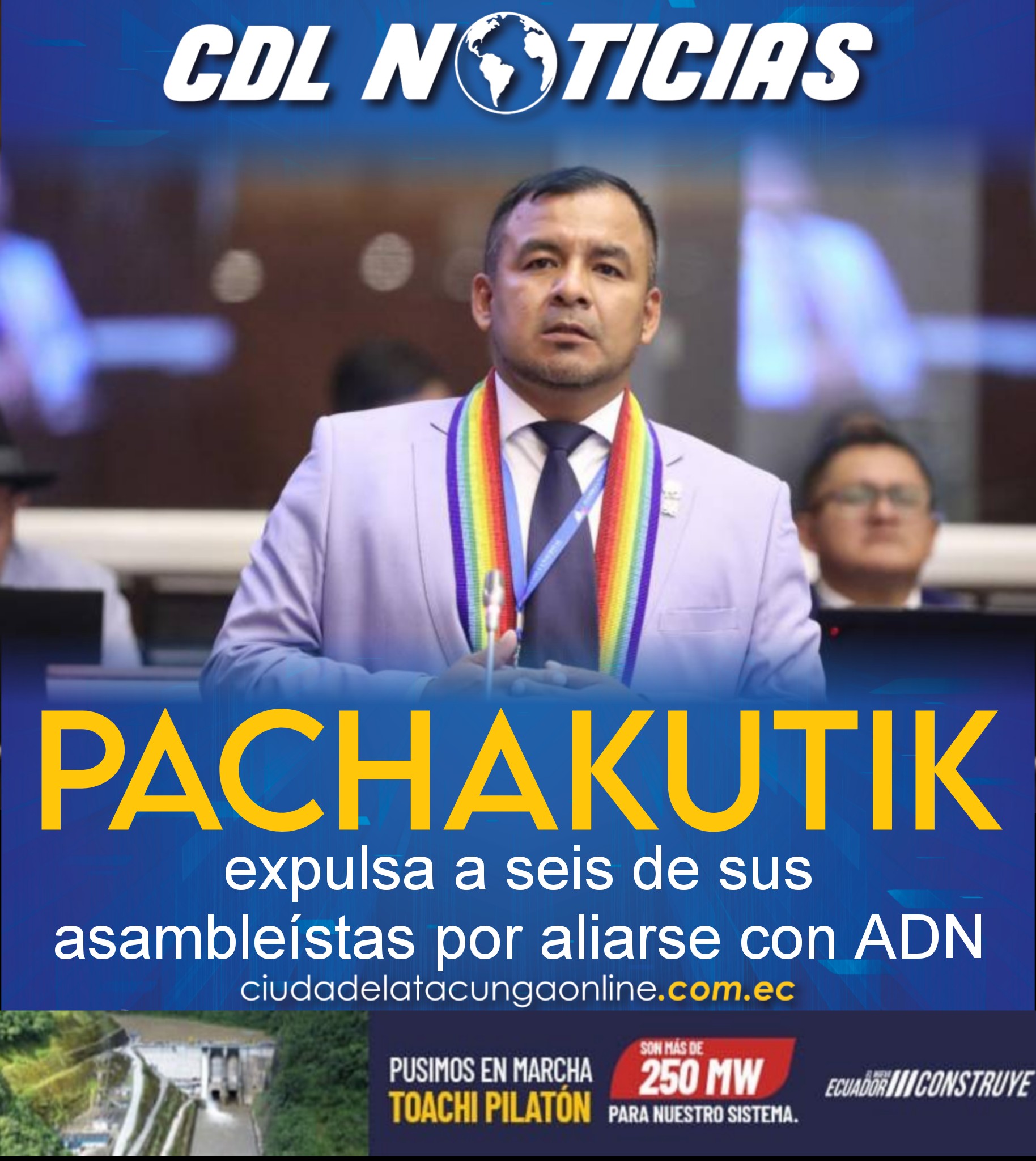 Pachakutik expulsa a seis de sus asambleístas por aliarse con ADN