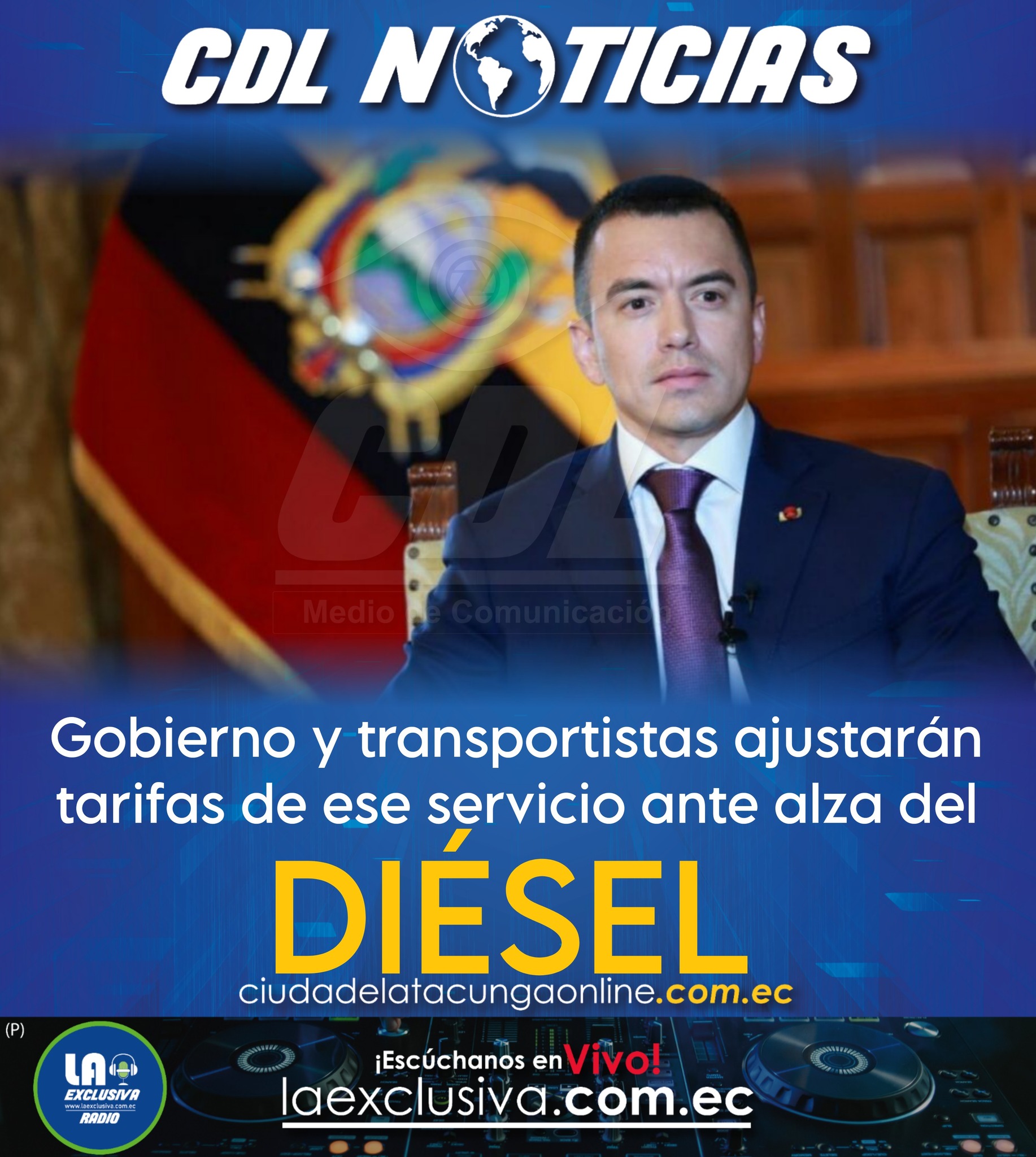 Gobierno y transportistas ajustarán tarifas de ese servicio ante alza del diésel