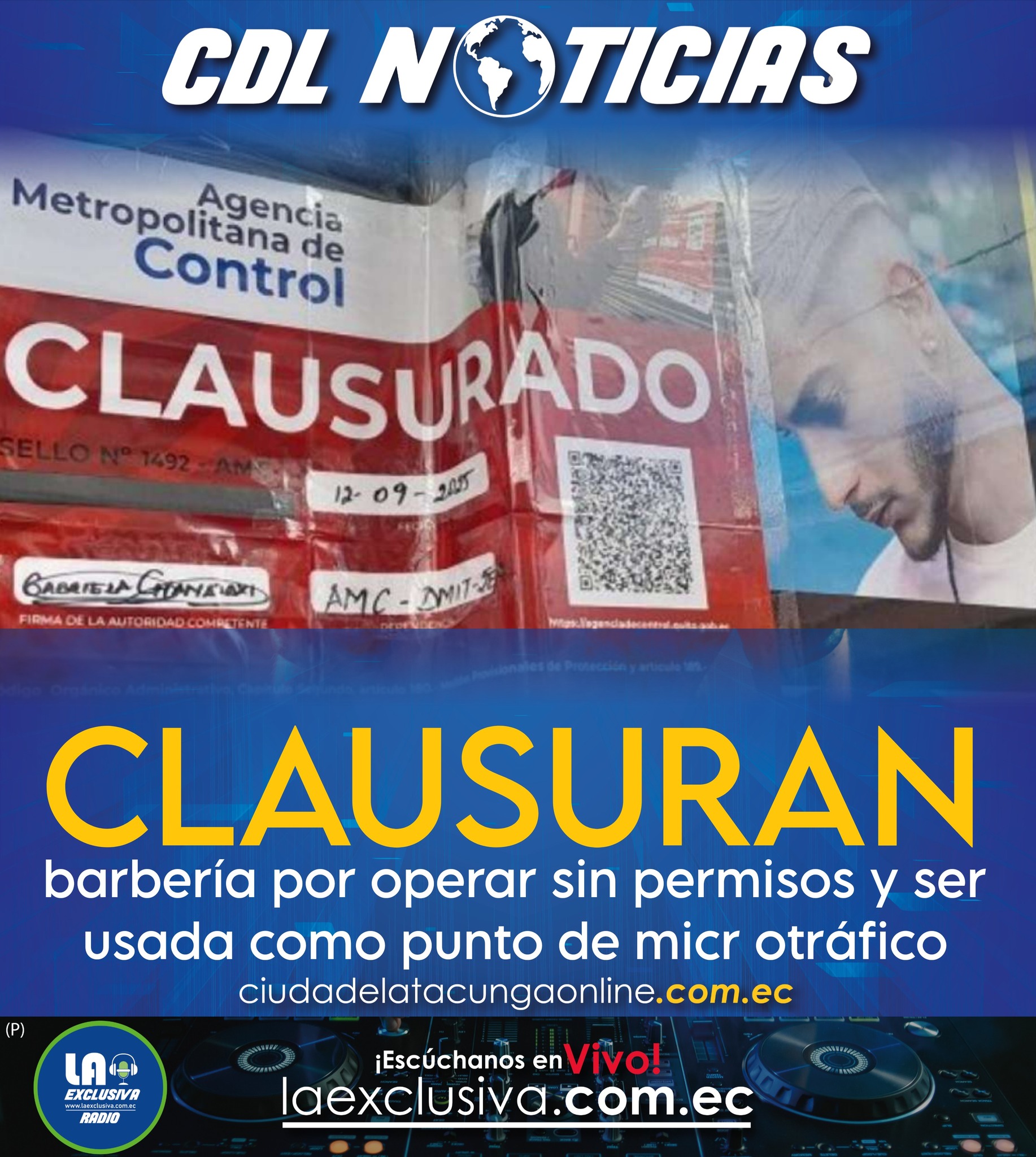 Clausuran barbería por operar sin permisos y ser usada como punto de micr otráfico