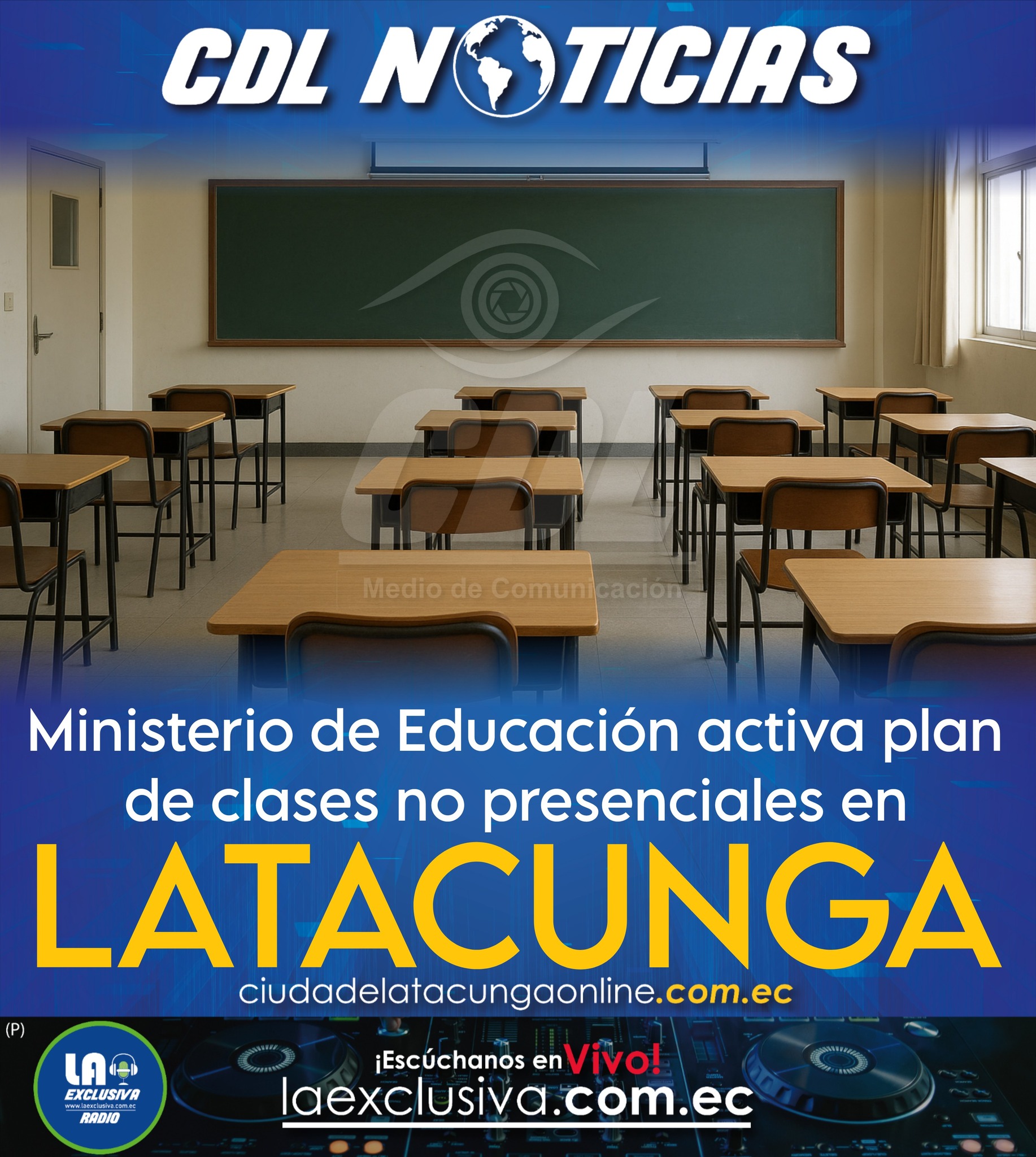 Ministerio de Educación activa plan de clases no presenciales en Latacunga