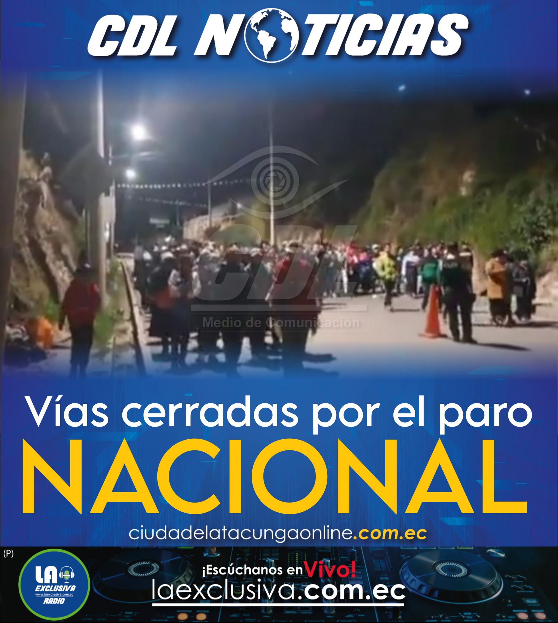 Se reportan cierres a esta hora