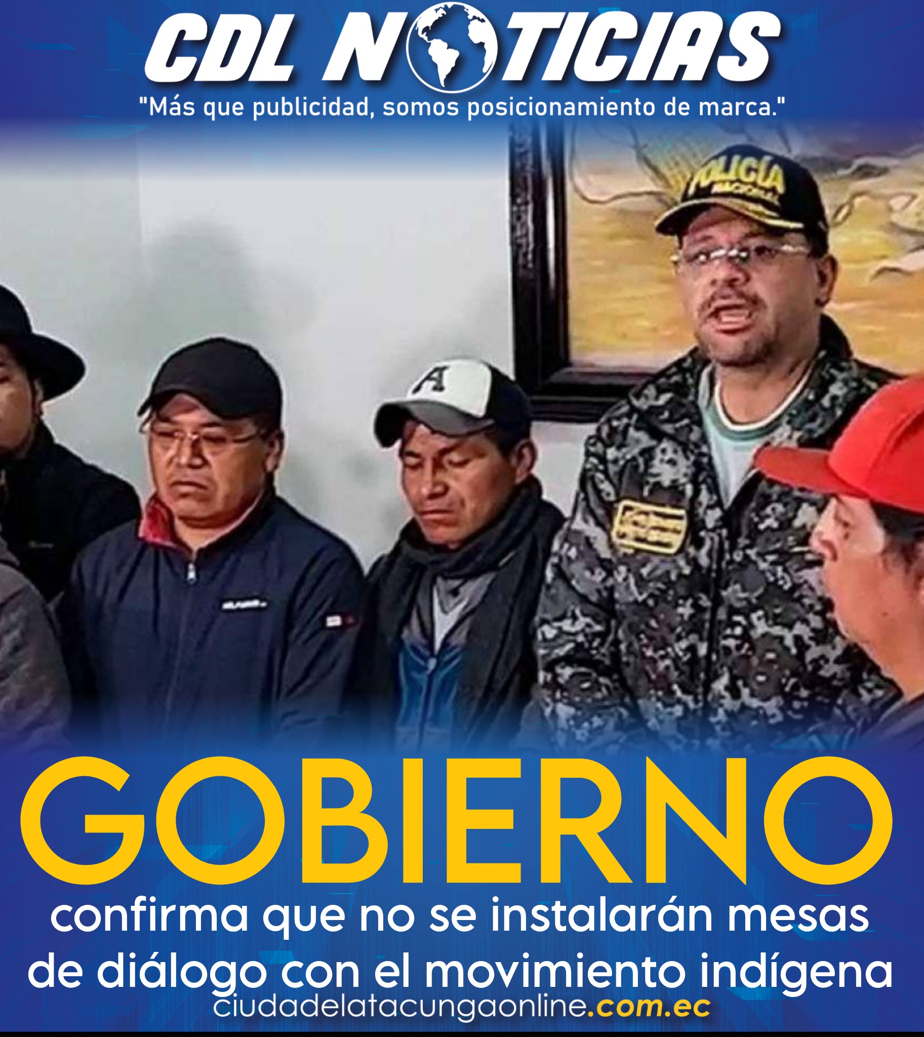 Gobierno confirma que no se instalarán mesas de diálogo con el movimiento indígena