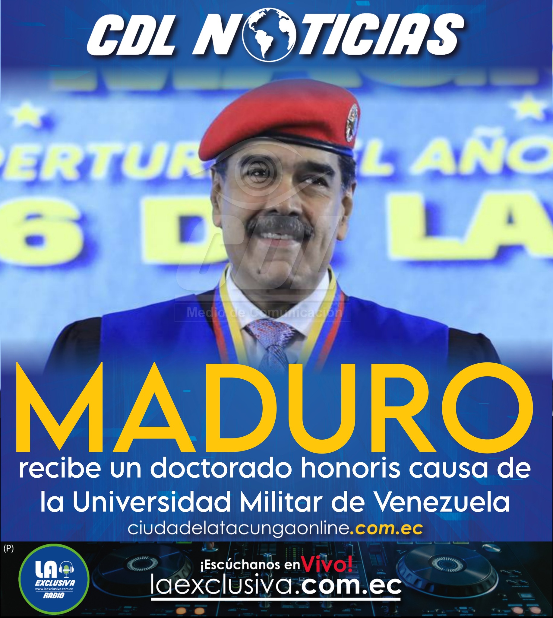 Maduro recibe un doctorado honoris causa de la Universidad Militar de Venezuela