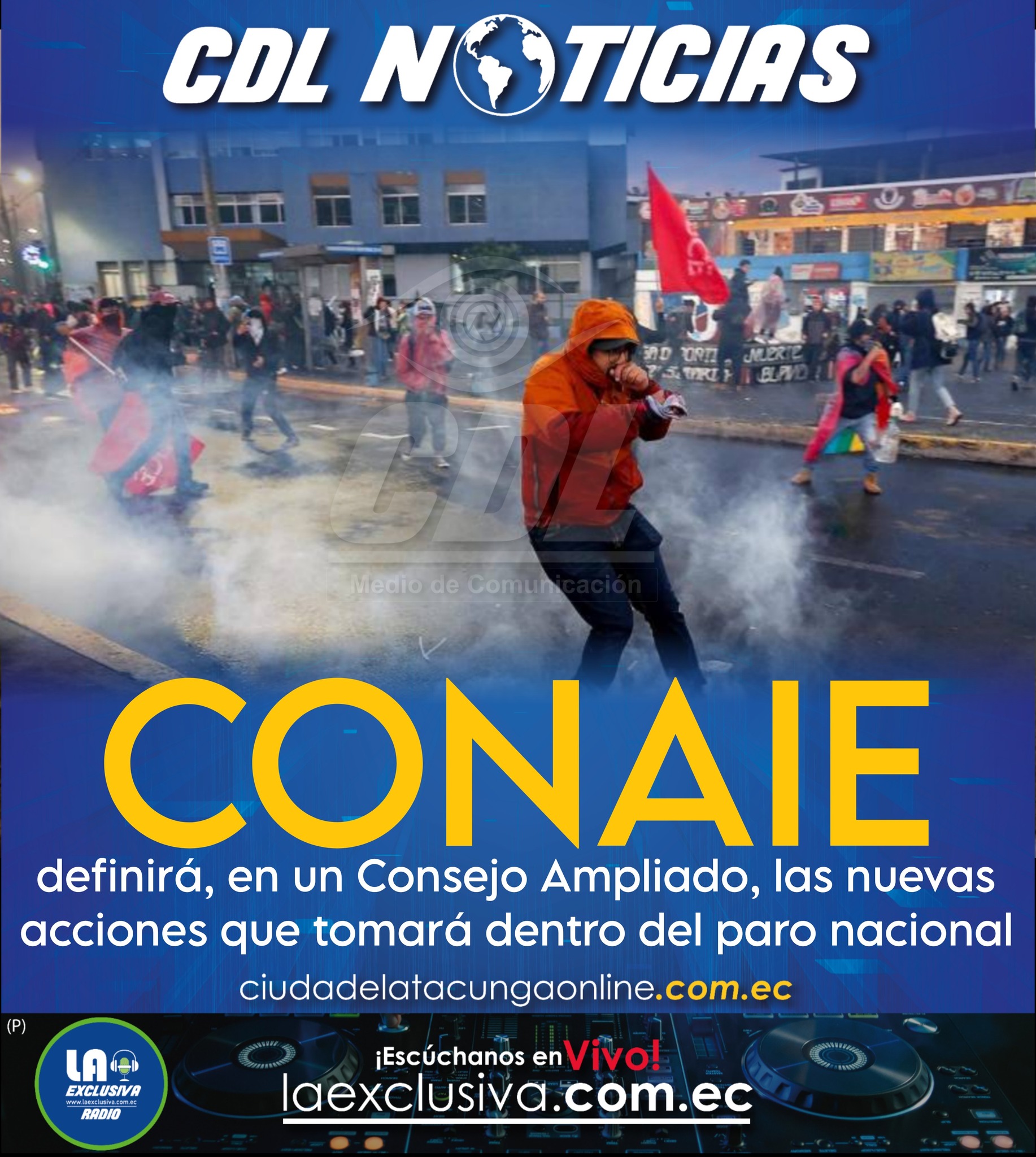 La Conaie definirá, en un Consejo Ampliado, las nuevas acciones que tomará dentro del paro nacional