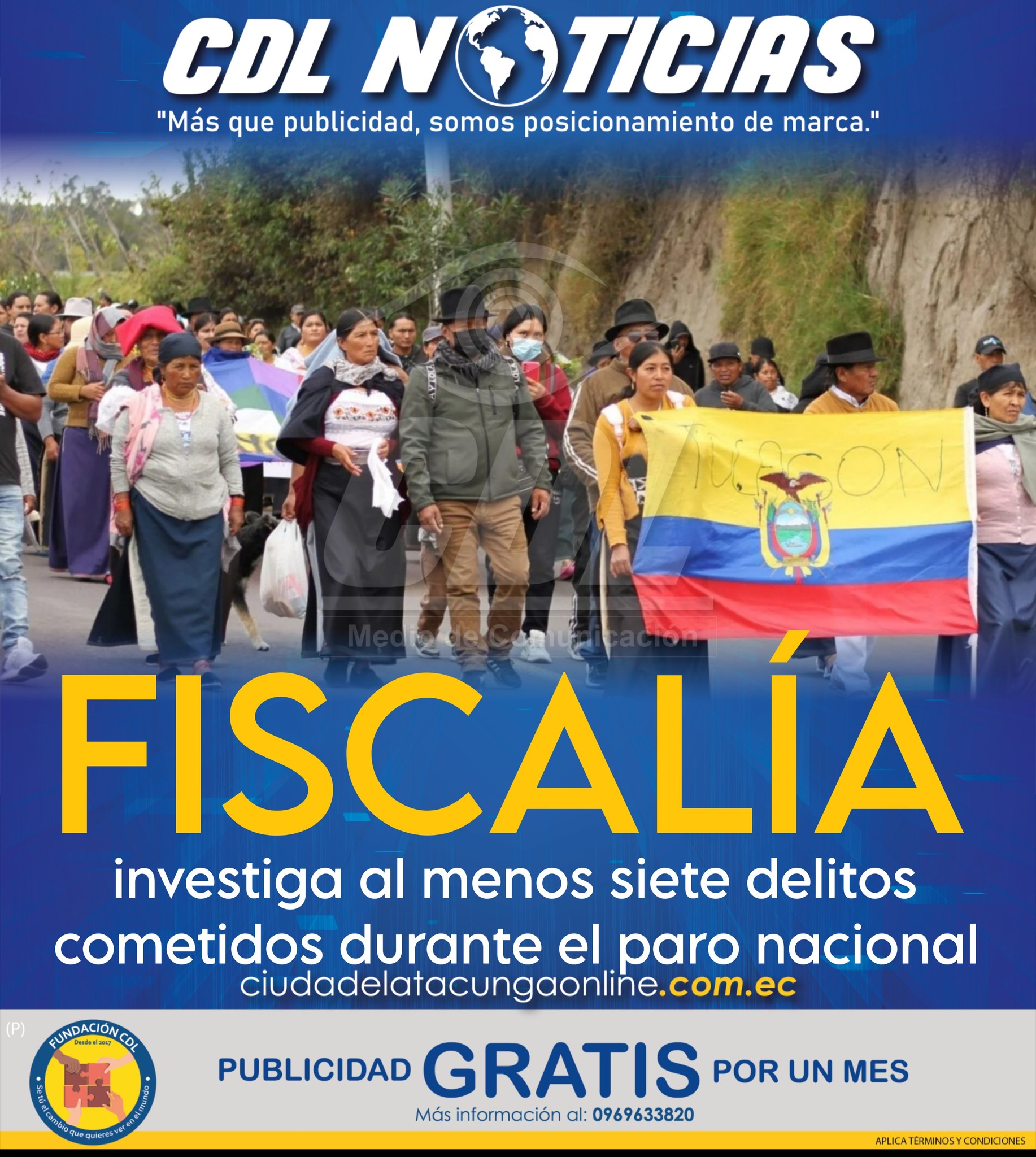 Fiscalía investiga al menos siete delitos cometidos durante el paro nacional