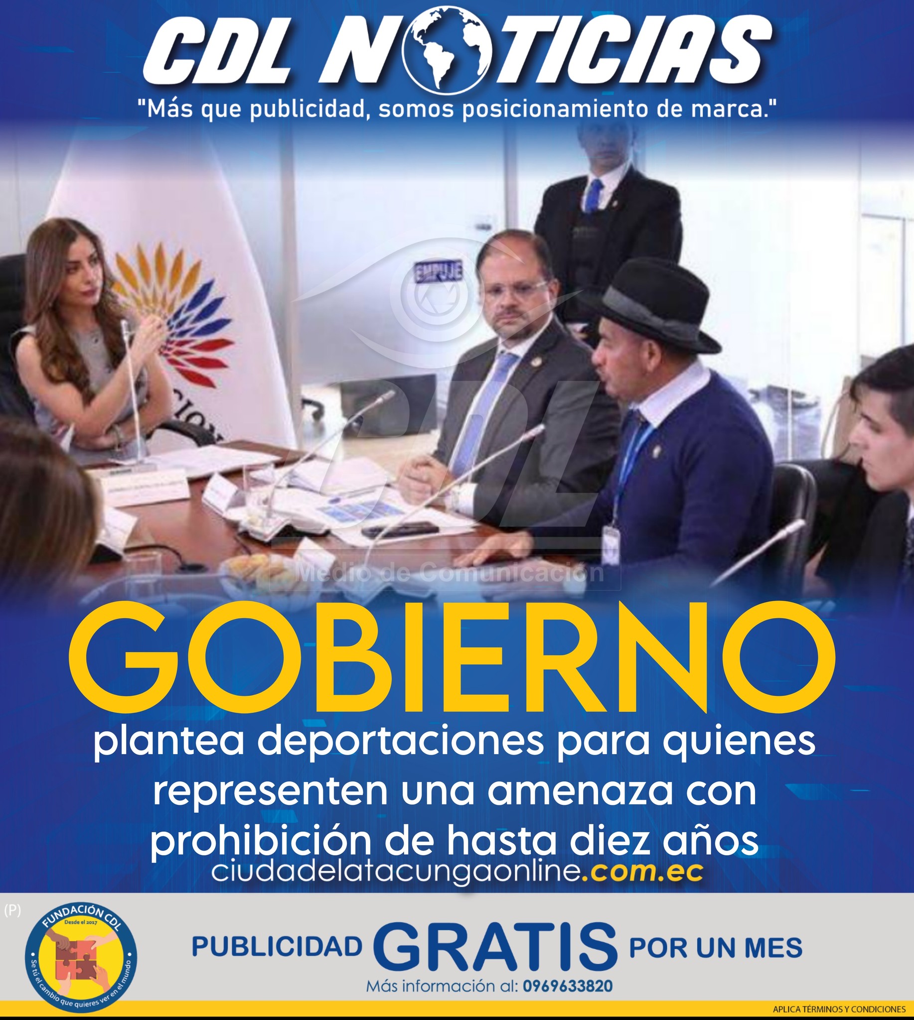 Gobierno plantea deportaciones para quienes representen una amenaza con prohibición de hasta diez años