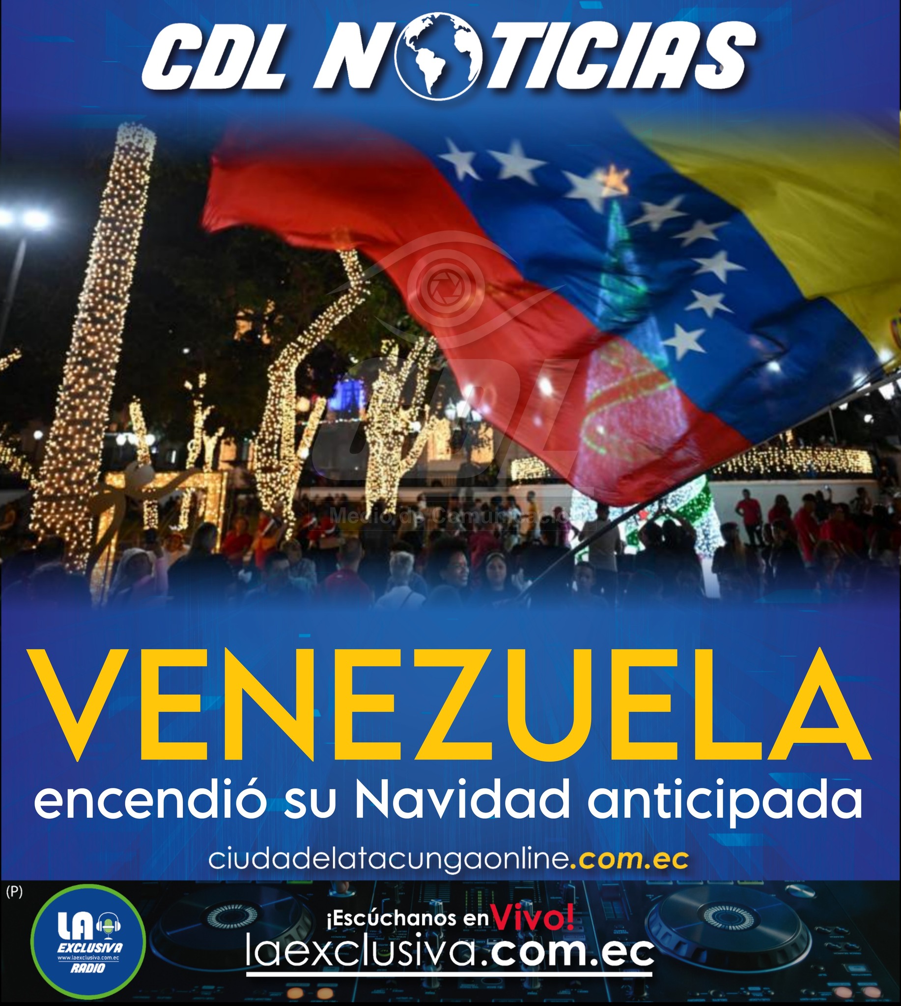 Venezuela encendió su Navidad anticipada