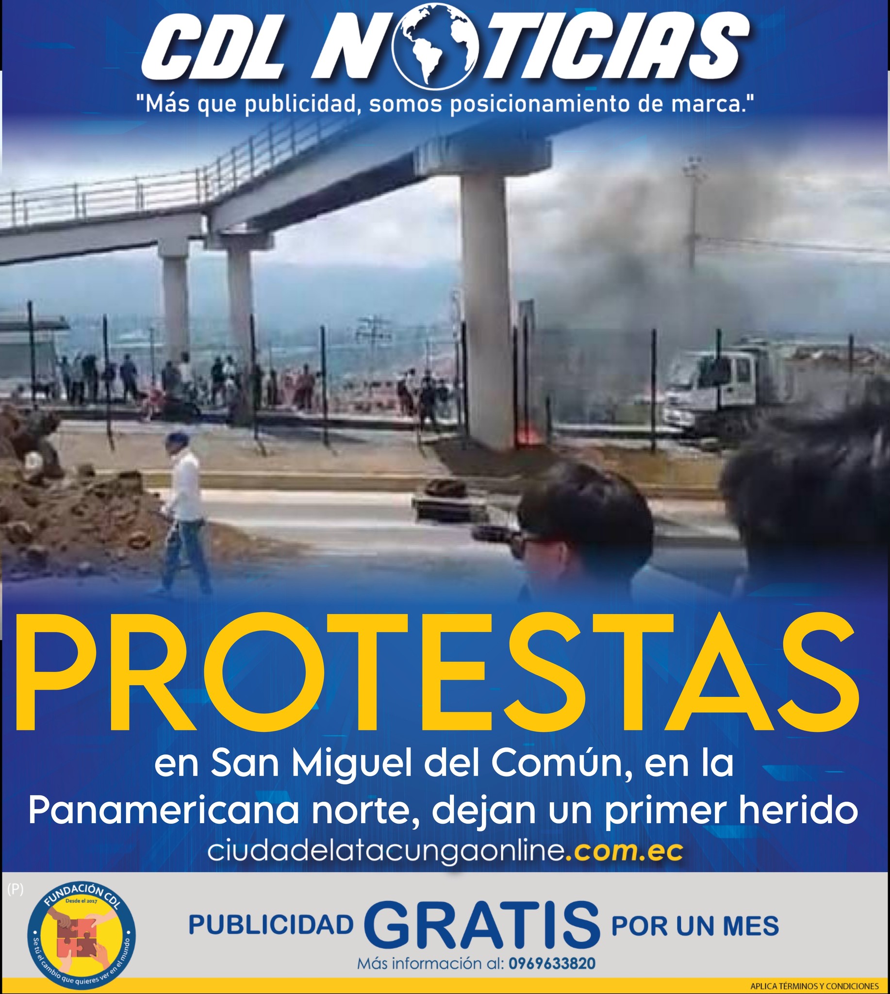 Las protestas en San Miguel del Común, en la Panamericana norte, dejan un primer herido